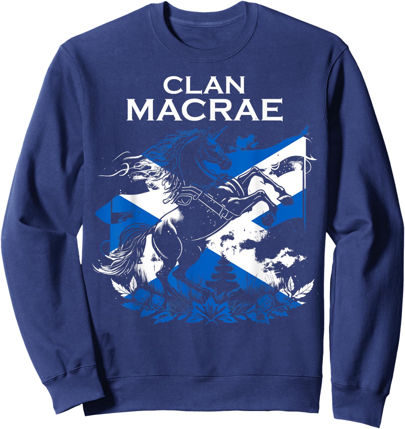 Macrae Clan Family Last Name Scotland Scottish Sweatshirt - Sweatshirt | Navy