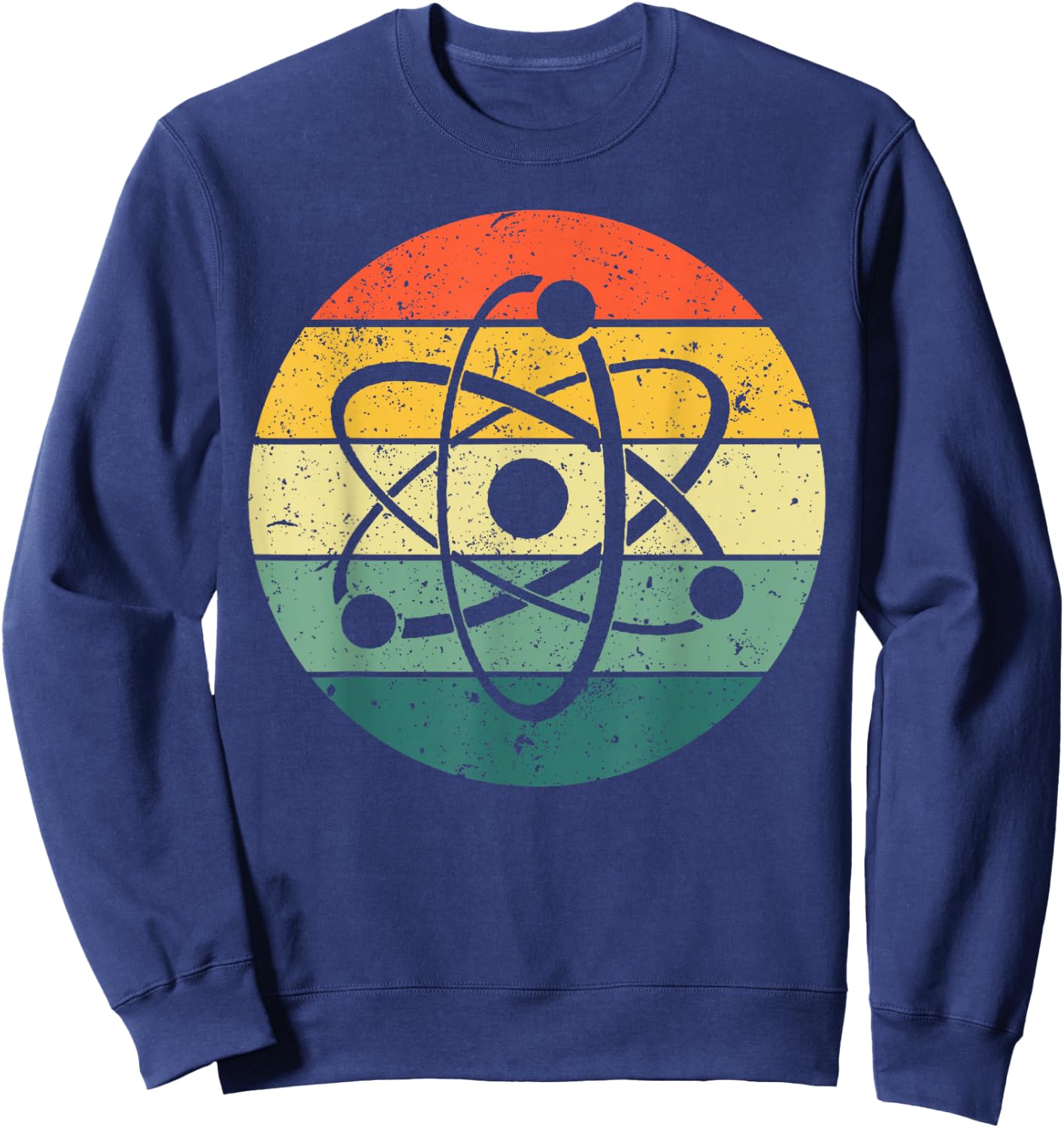 Cool Atom Art Men Women Biology Physics Chemistry Teacher Sweatshirt - Sweatshirt | Navy
