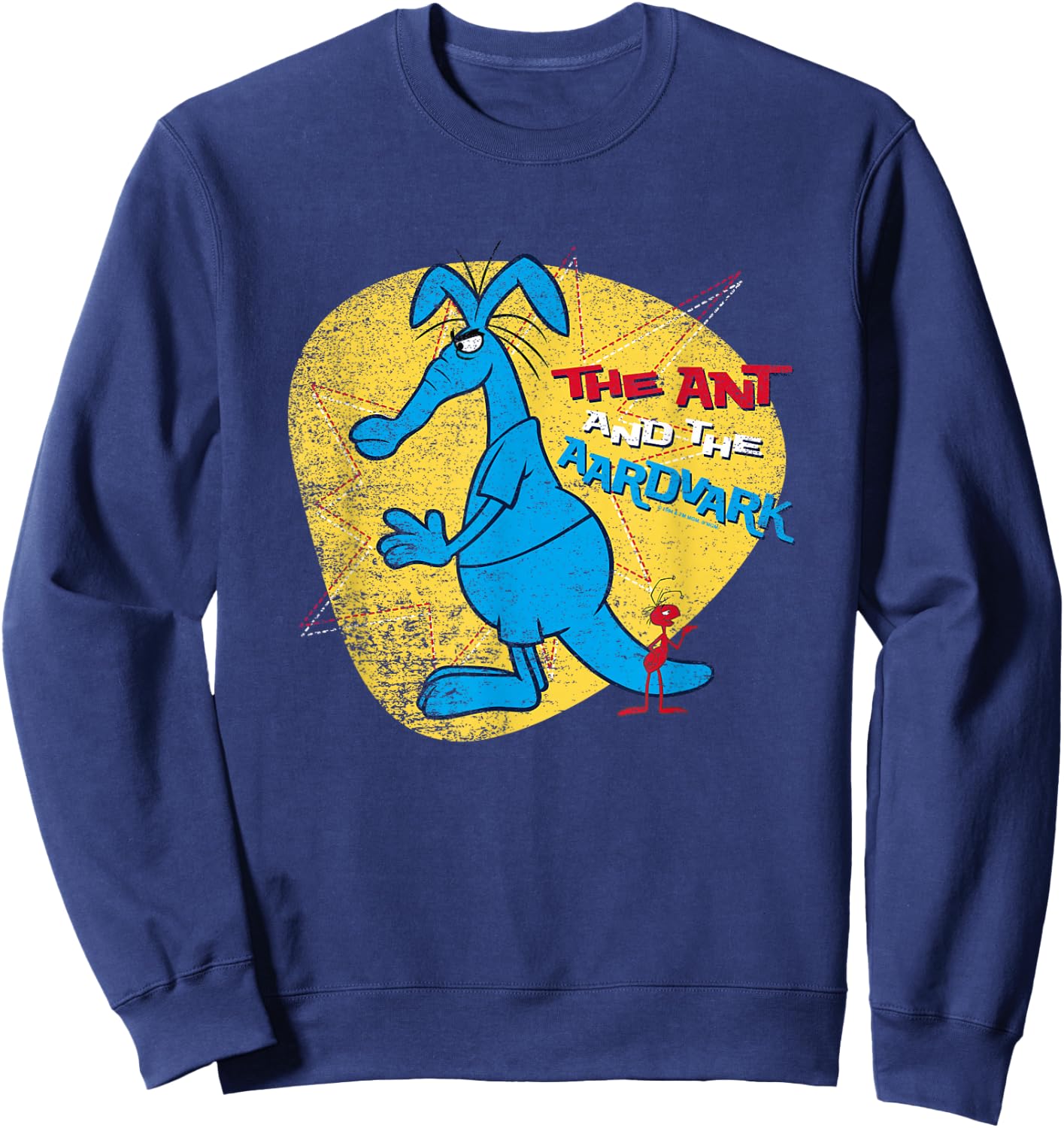 Pink Panther Ant and Aardvark Sweatshirt - Sweatshirt | Navy