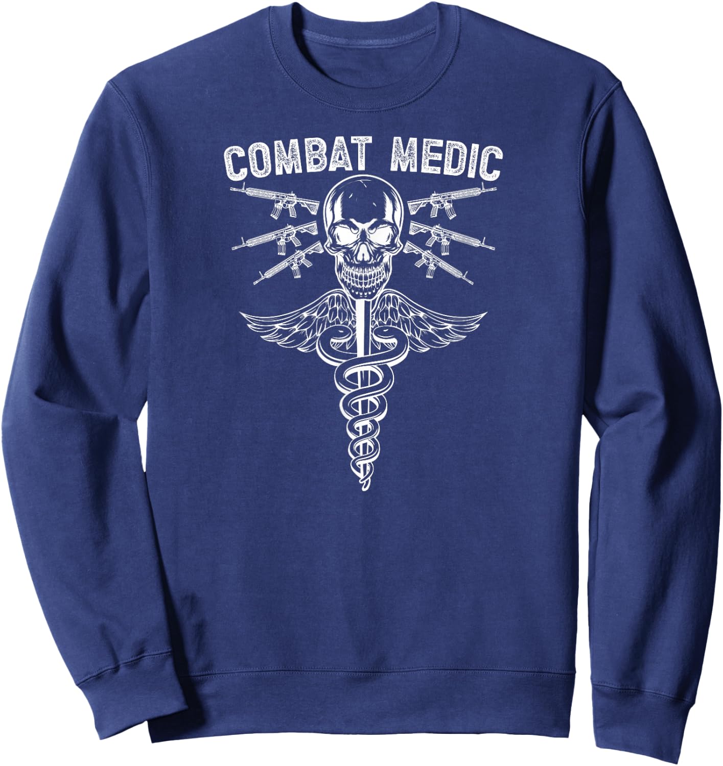 Combat Medic Caduceus Combat Medics Sweatshirt - Sweatshirt | Navy