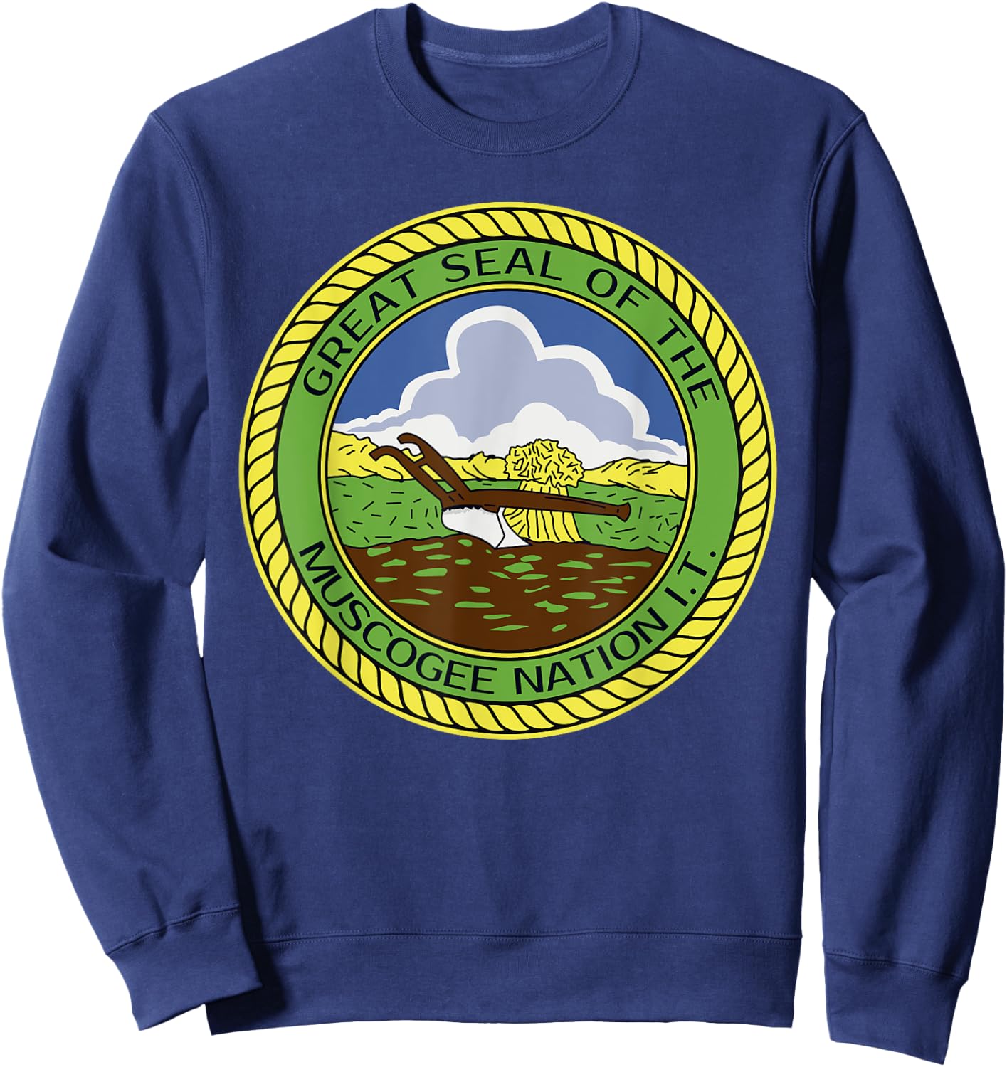 Muscogee Creek Nation Muskogee Mvskoke Sweatshirt - Sweatshirt | Navy