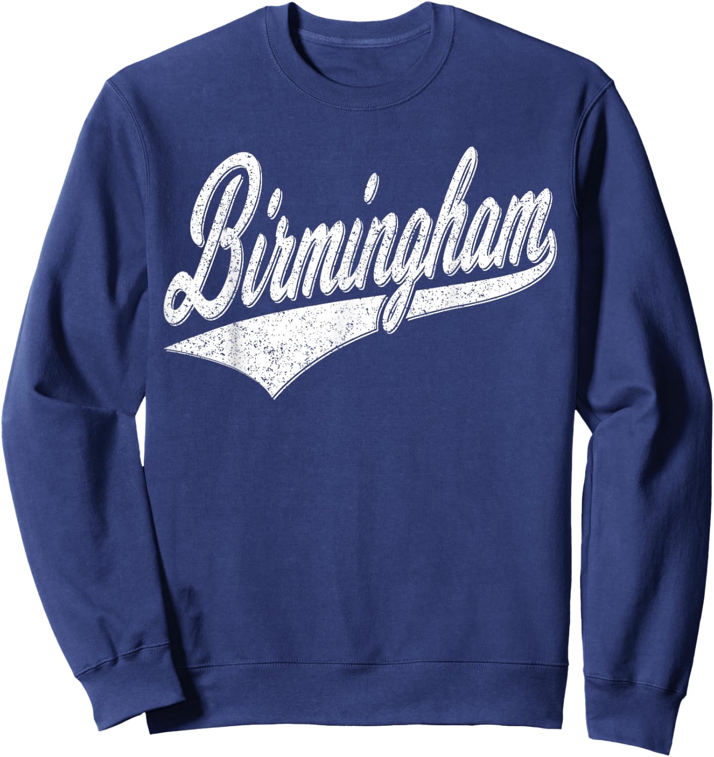 Birmingham England Varsity Script Classic Sport Jersey Style Sweatshirt - Sweatshirt | Navy