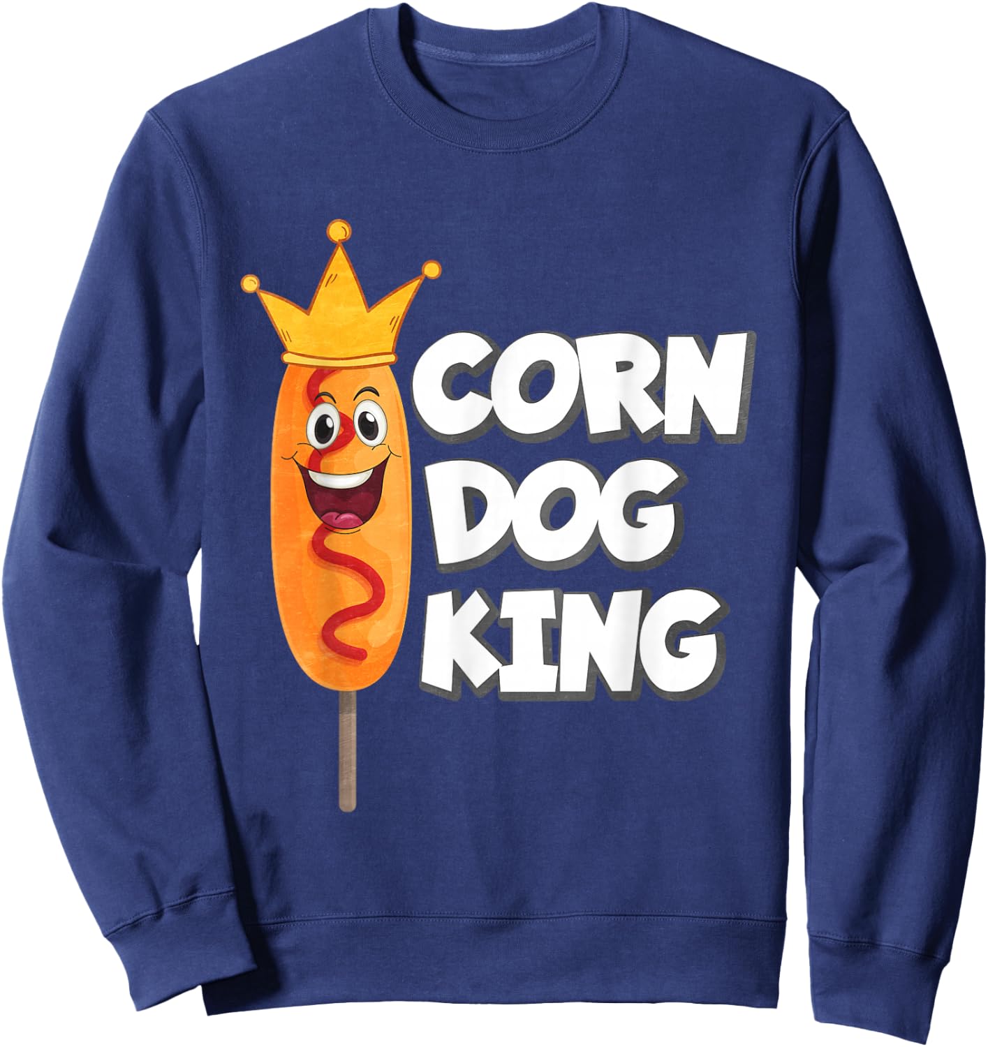 Corn Dog King Sweatshirt - Sweatshirt | Navy