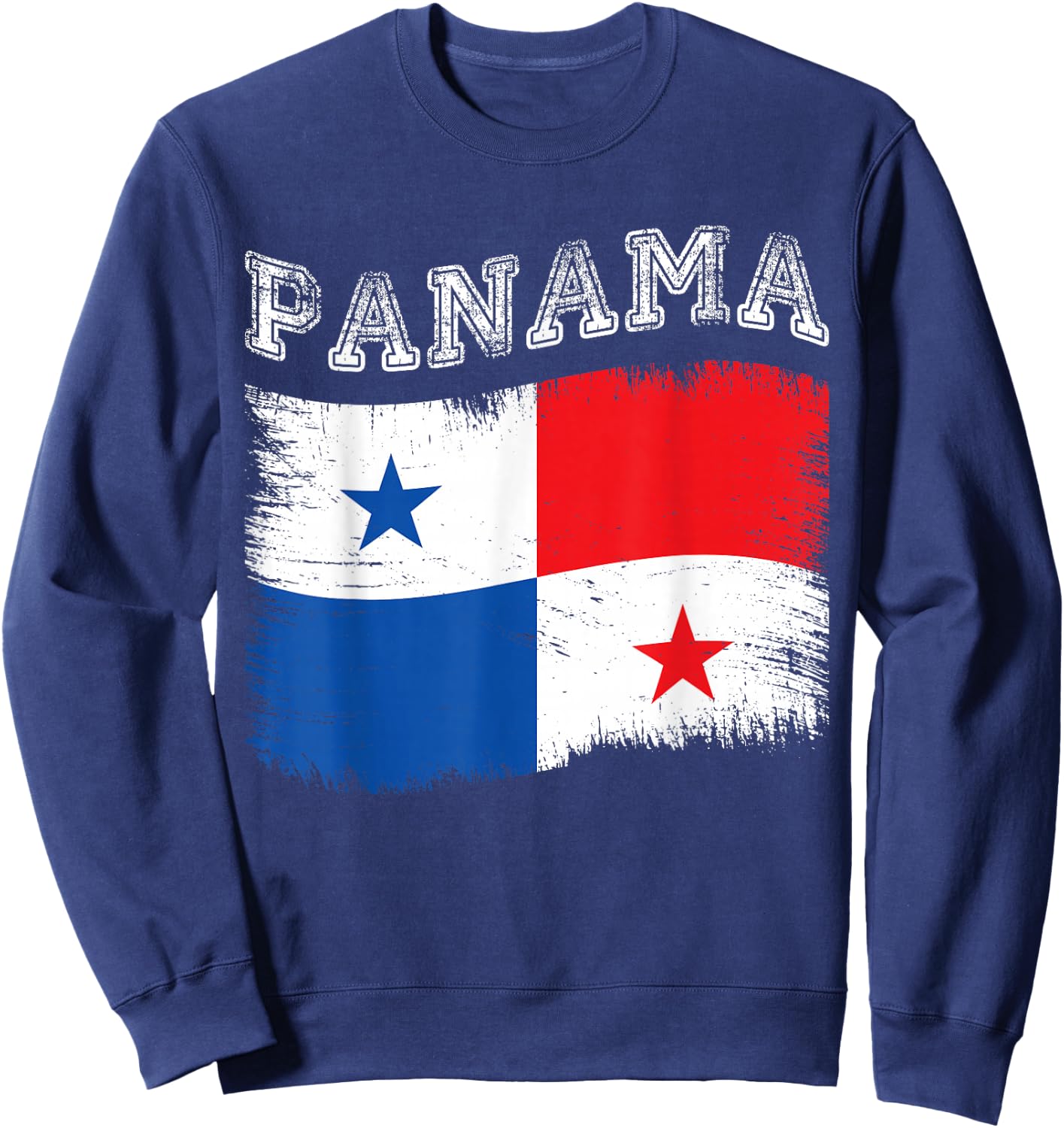 Panamanian Flag Tourist Holiday Destination Panama Flag Sweatshirt - Sweatshirt | Navy