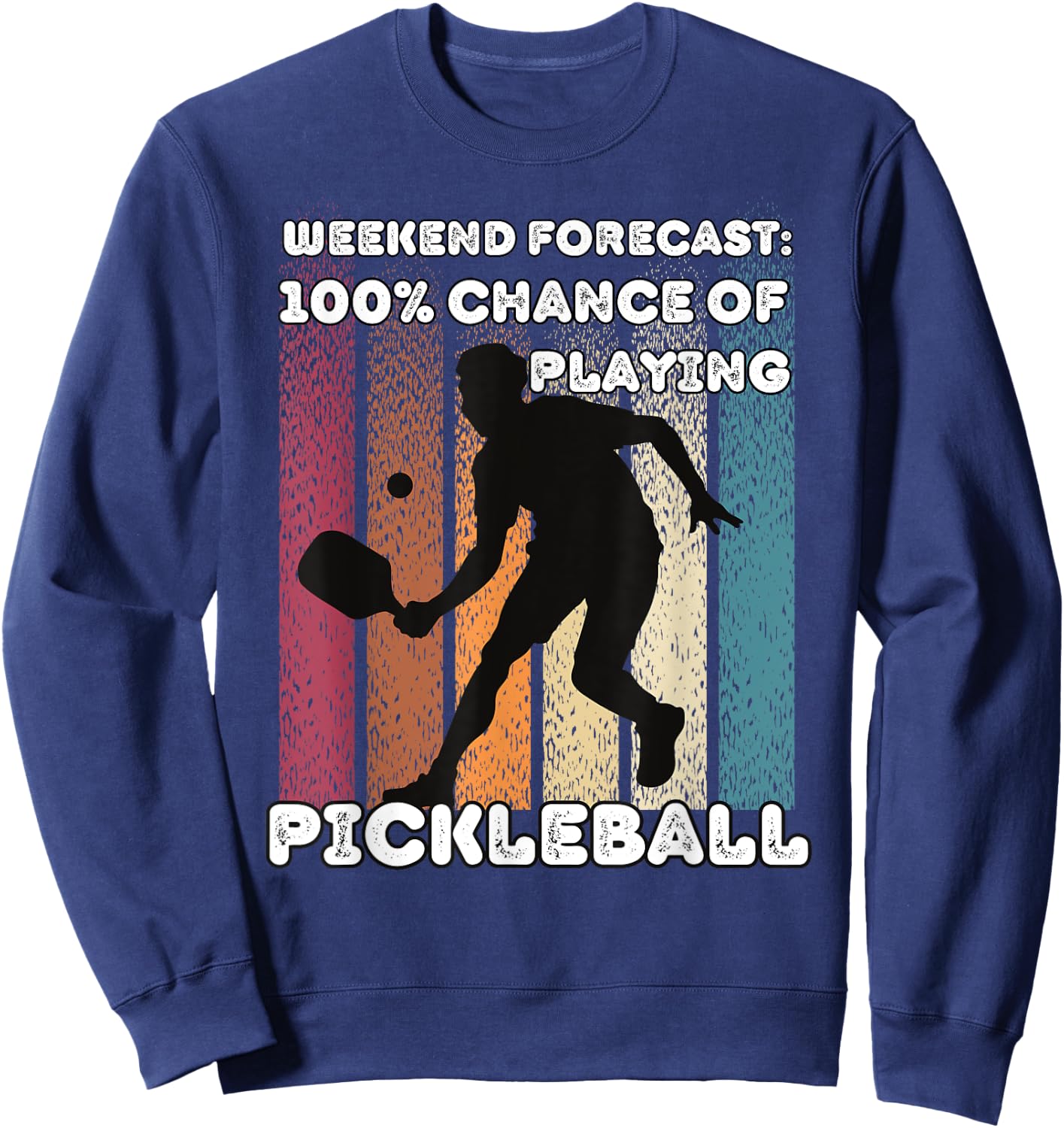 Pickle Ball Queen Gear & Player Funny Pickleball Sweatshirt - Sweatshirt | Navy