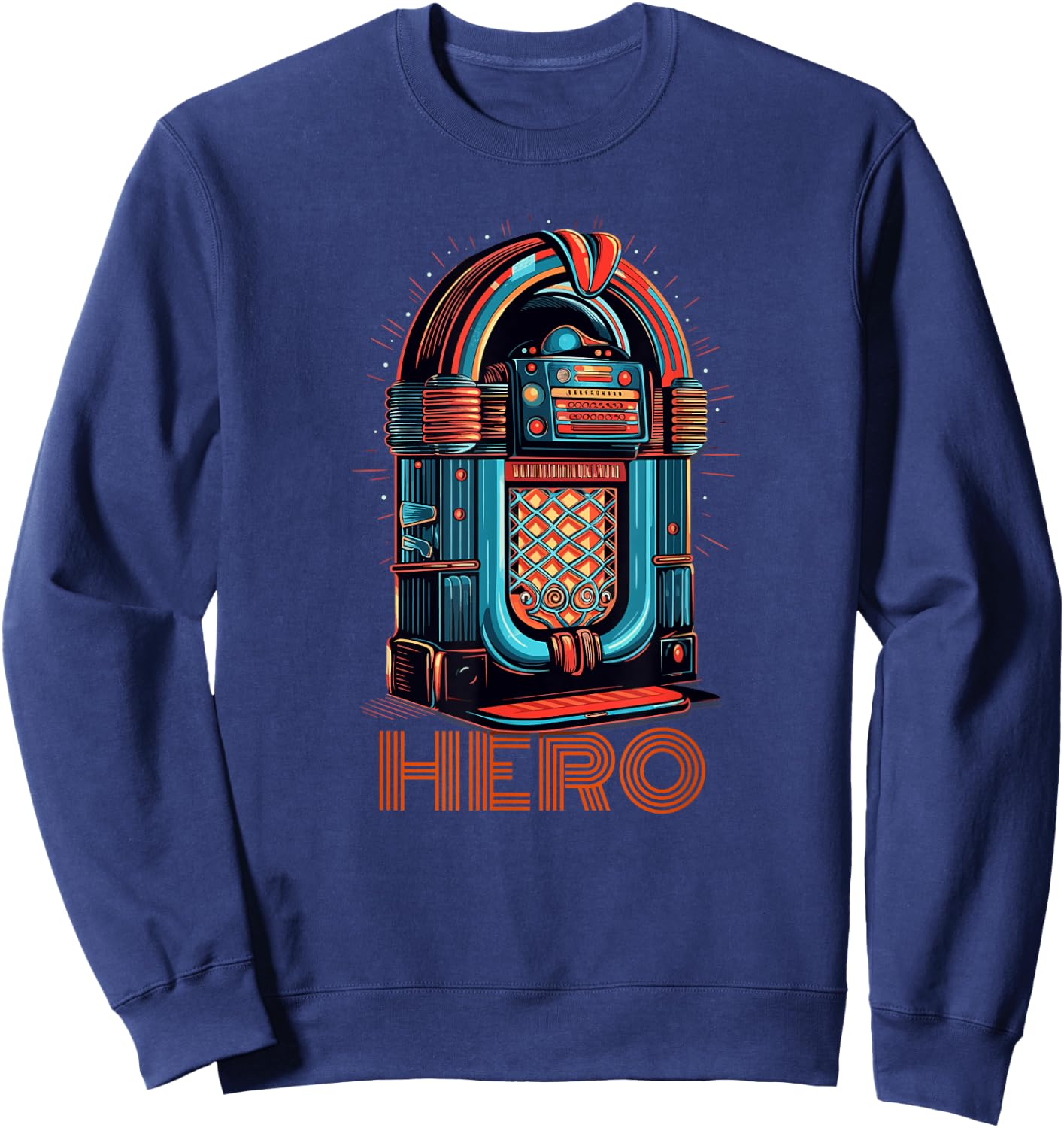 Classic Jukebox Hero Lover Sweatshirt - Sweatshirt | Navy