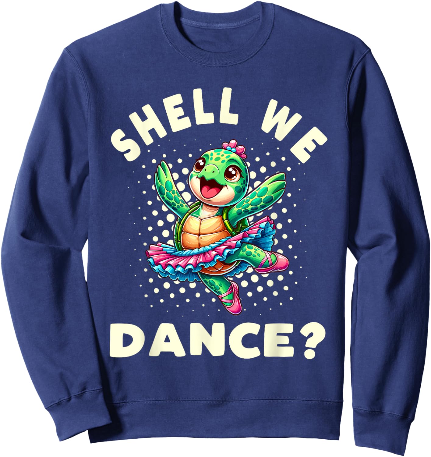 Ballet Dancer Turtle Ballerina Sweatshirt - Sweatshirt | Navy