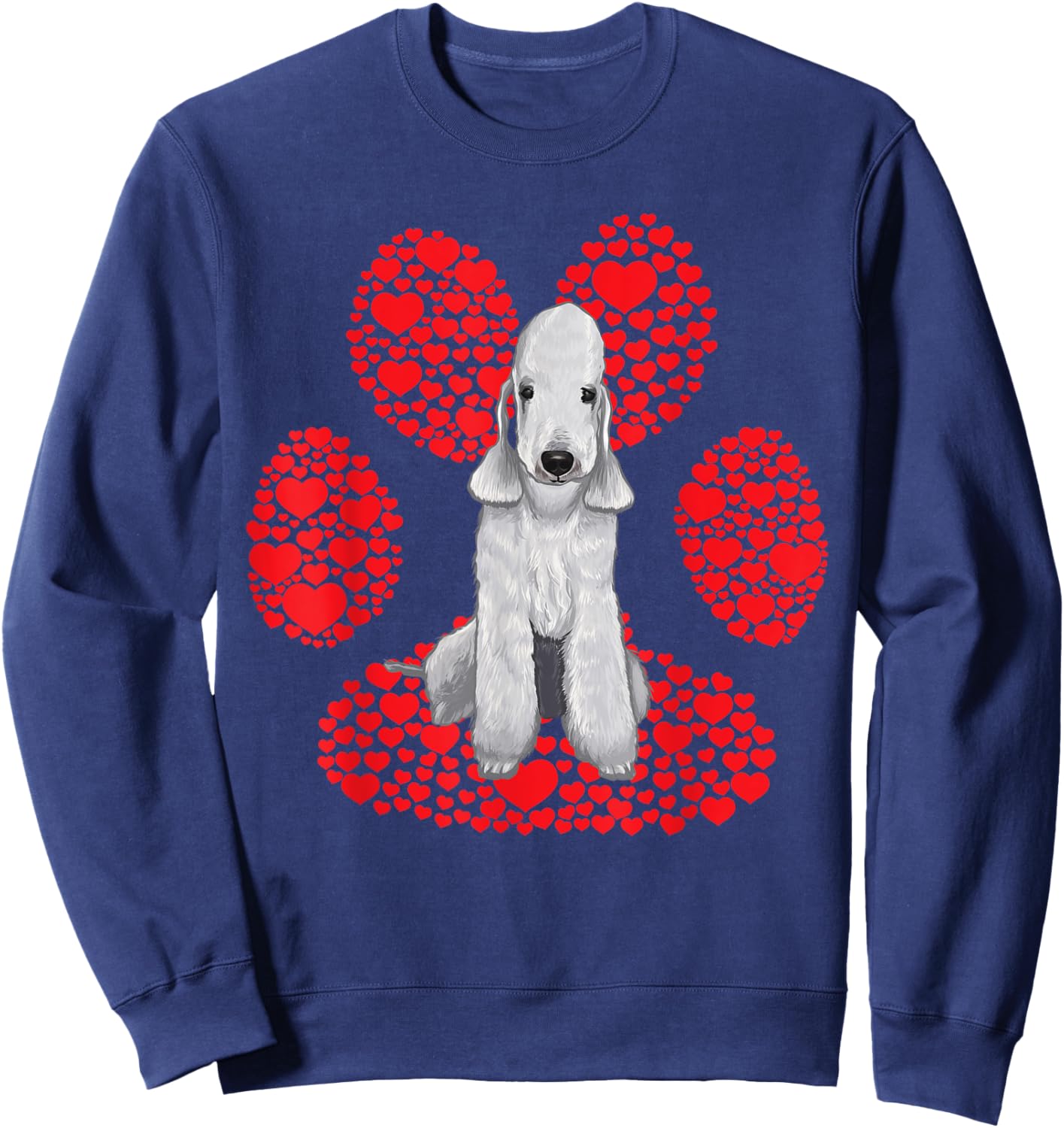 Bedlington Terrier Love Pata Sweatshirt - Sweatshirt | Navy
