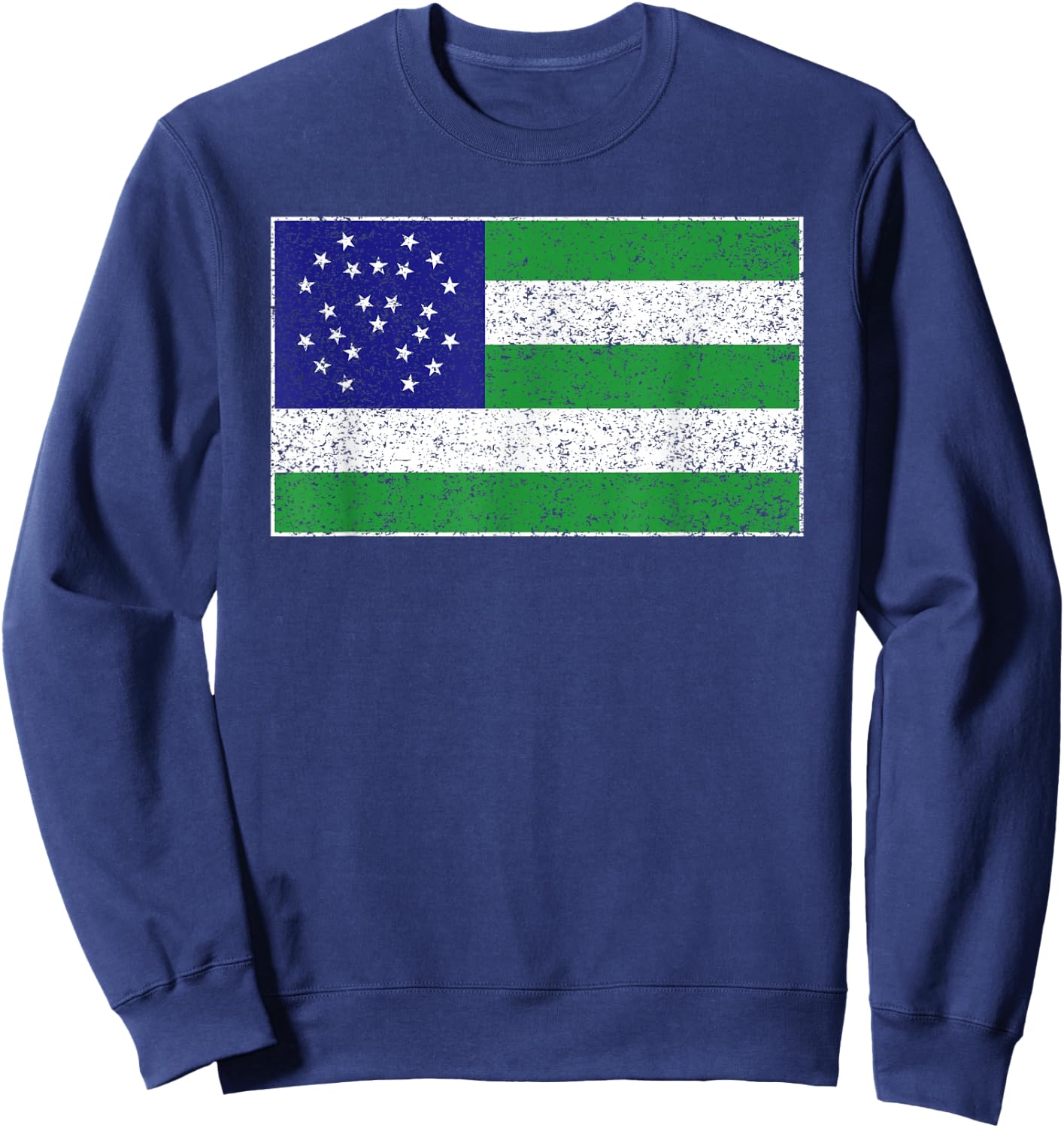 NYPD New York Police Department Flag Sweatshirt - Sweatshirt | Navy