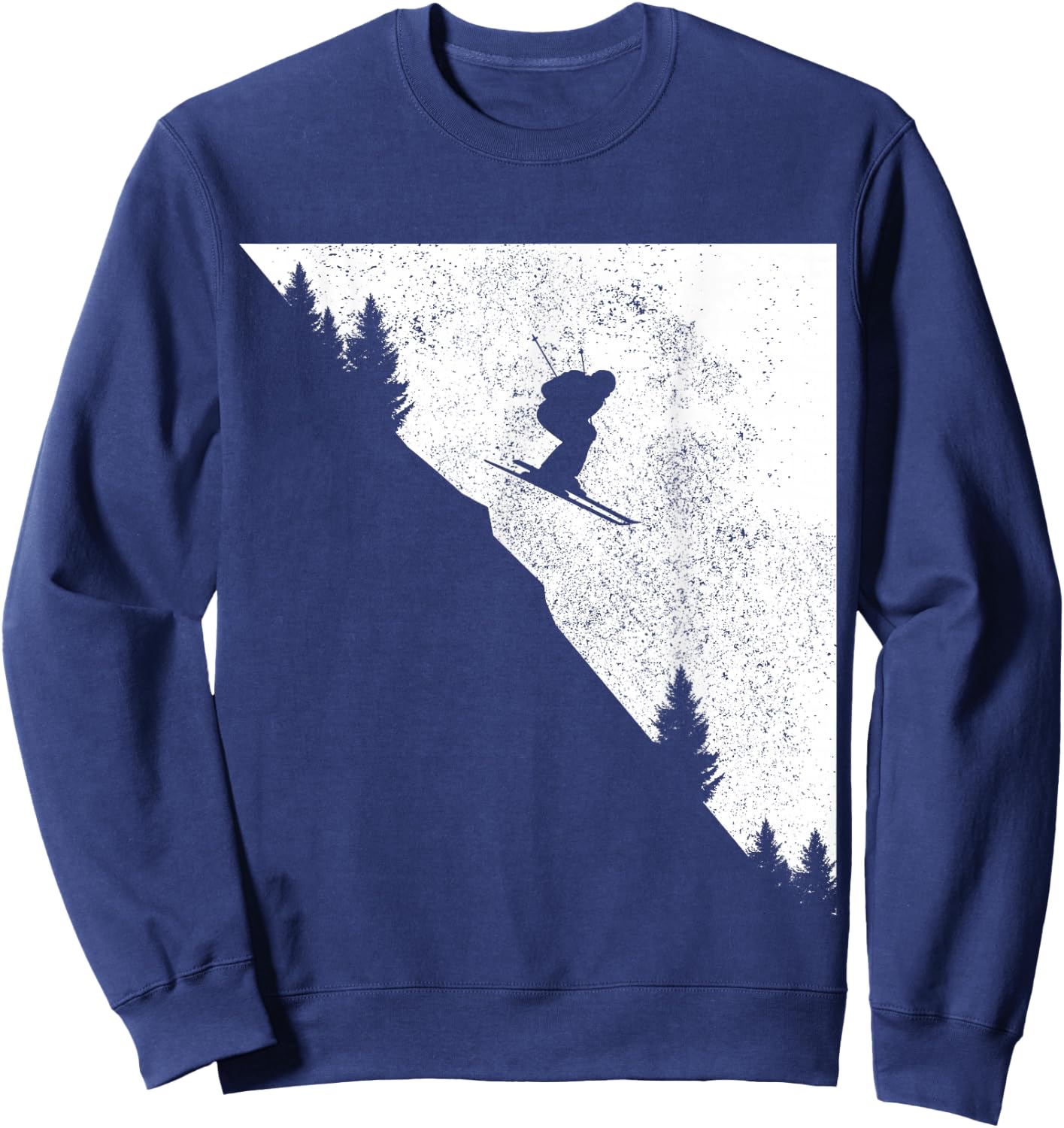 Ski Downhill Skiing Freeski Winter Sports Skiers Sweatshirt - Sweatshirt | Navy