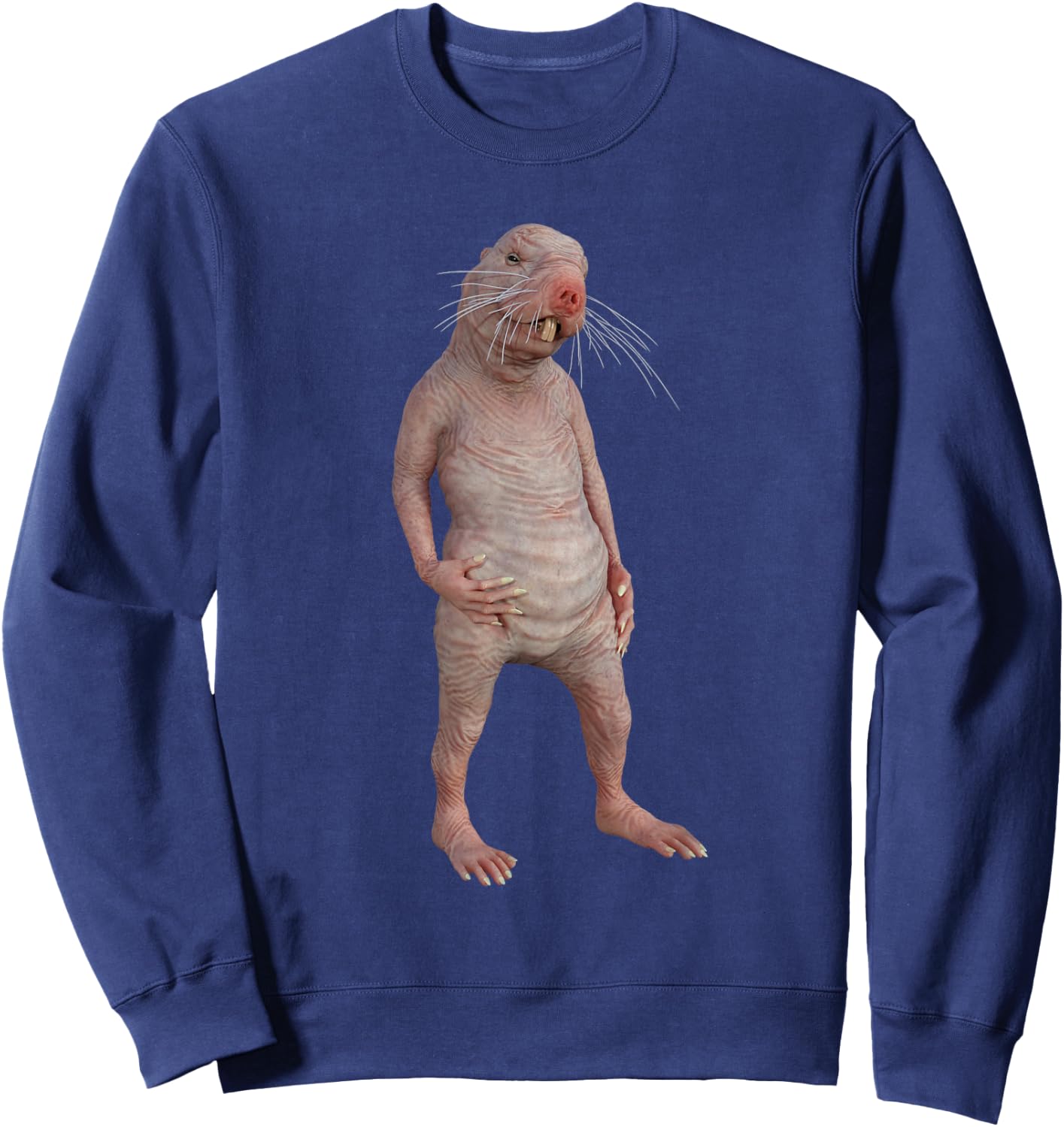 Funny Naked Mole-Rat Zookeeper Safari Animal Lover Mole Rat Sweatshirt - Sweatshirt | Navy