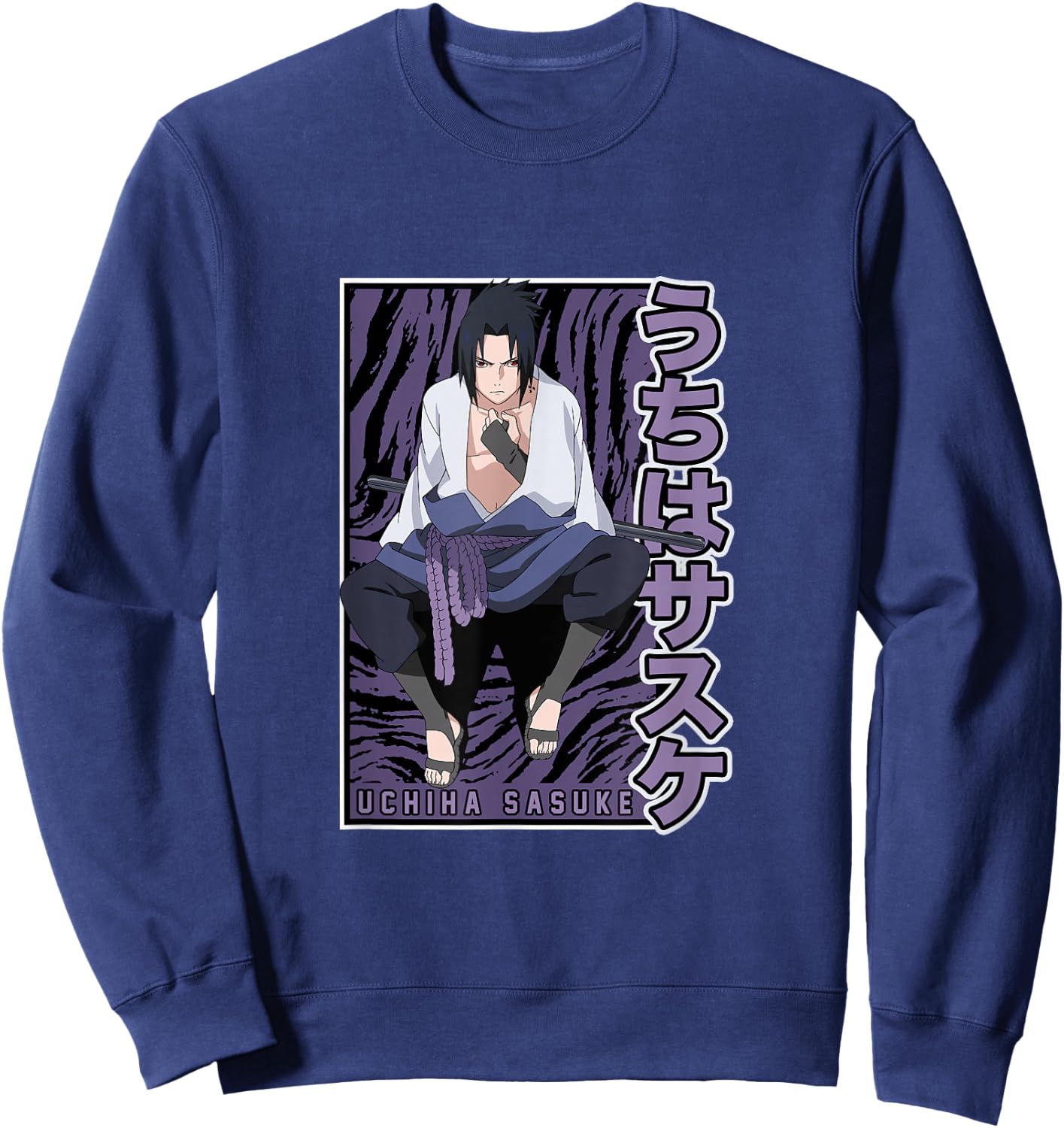 Naruto Shippuden Sasuke Uchiha Sweatshirt - Sweatshirt | Navy