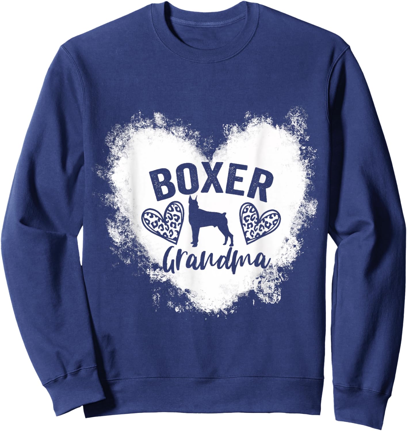 Boxer Grandma Boxer Nana Boxer Dog Lover Sweatshirt - Sweatshirt | Navy