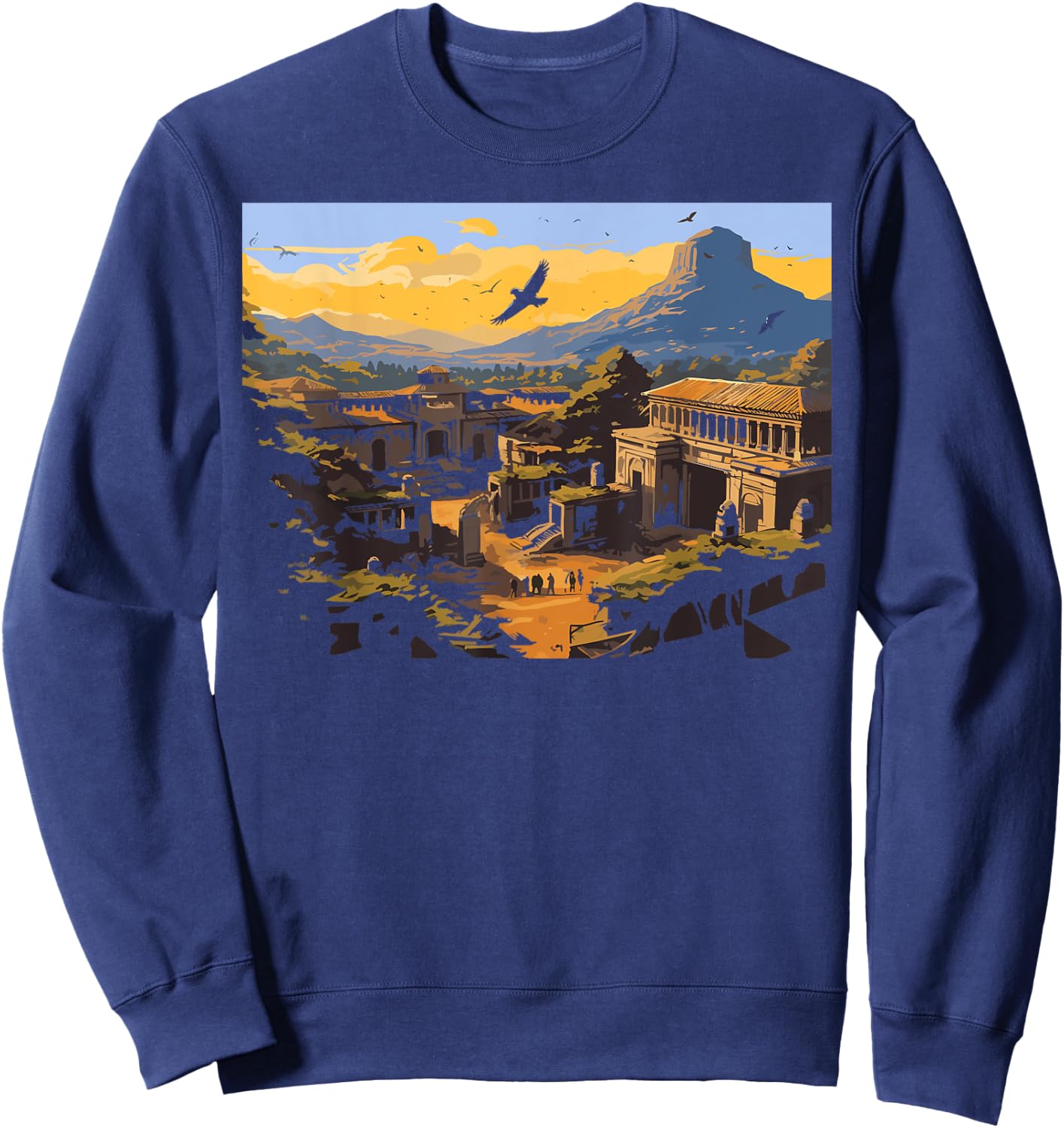 Pompeii History Travel I Love Roman Empire Sweatshirt - Sweatshirt | Navy