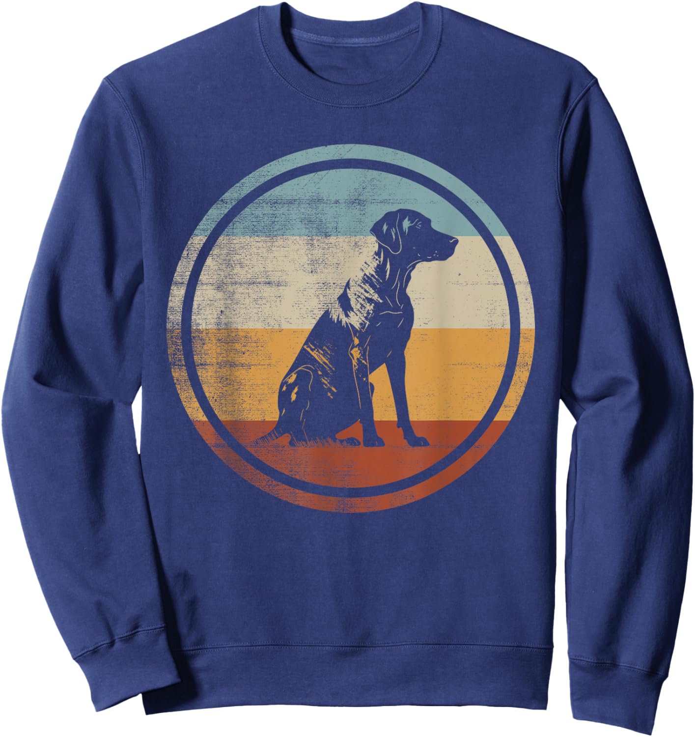 Retro Vintage Design Plott Hound Sweatshirt - Sweatshirt | Navy