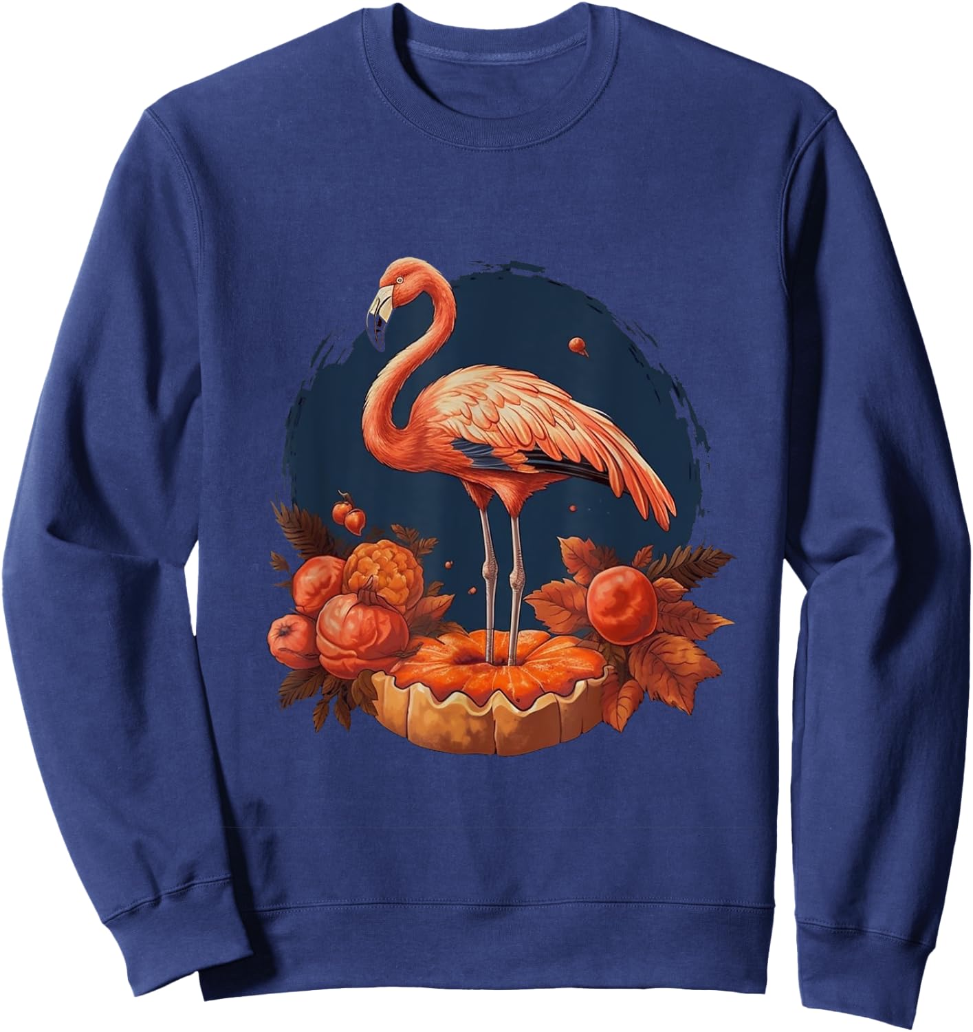 Turkey Pumpkin Pie Thanksgiving Day Autumn Men Women Kids Sweatshirt - Sweatshirt | Navy