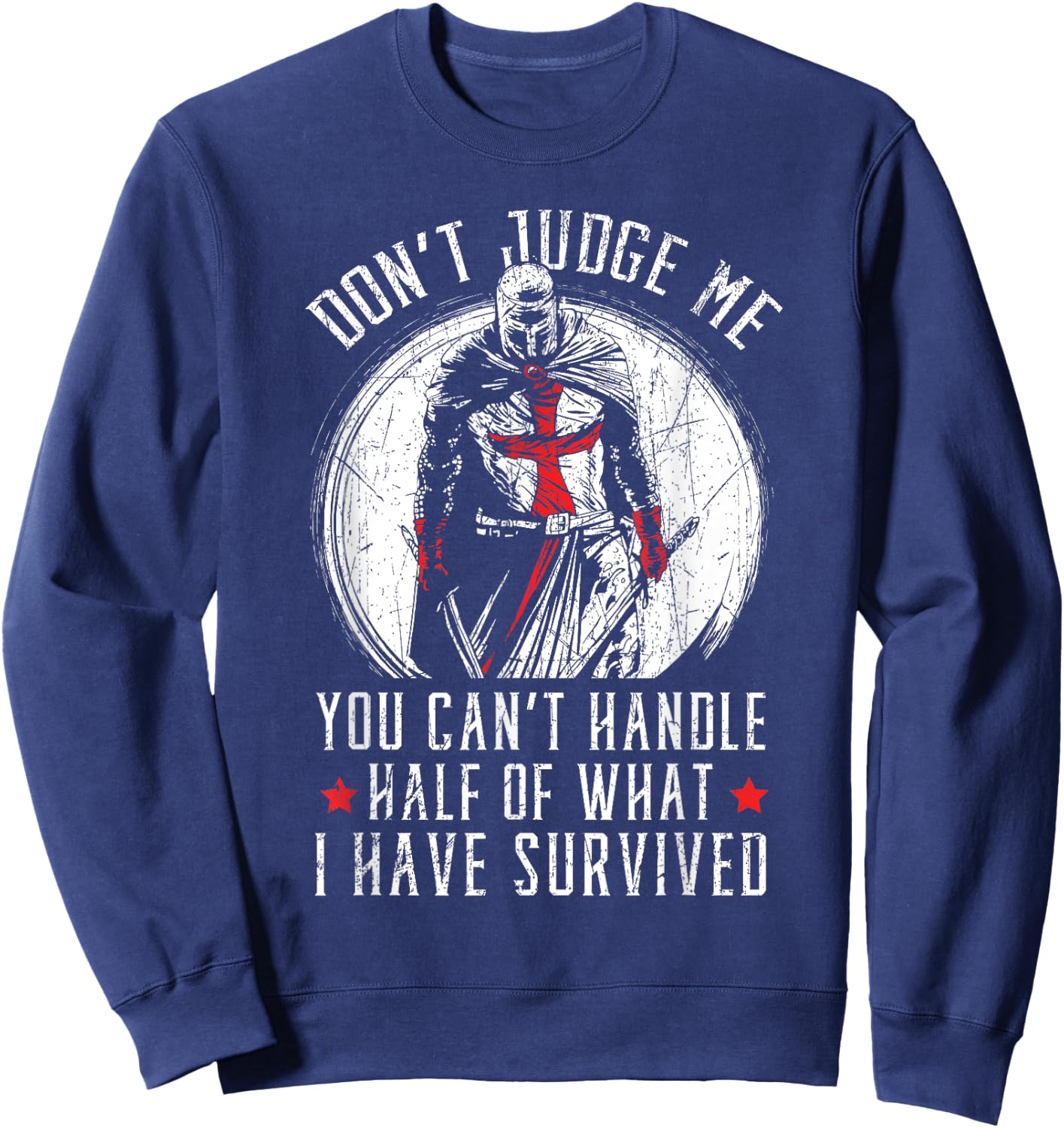 Knight Lover Medieval Soldier Knighthood Warrior Sweatshirt - Sweatshirt | Navy