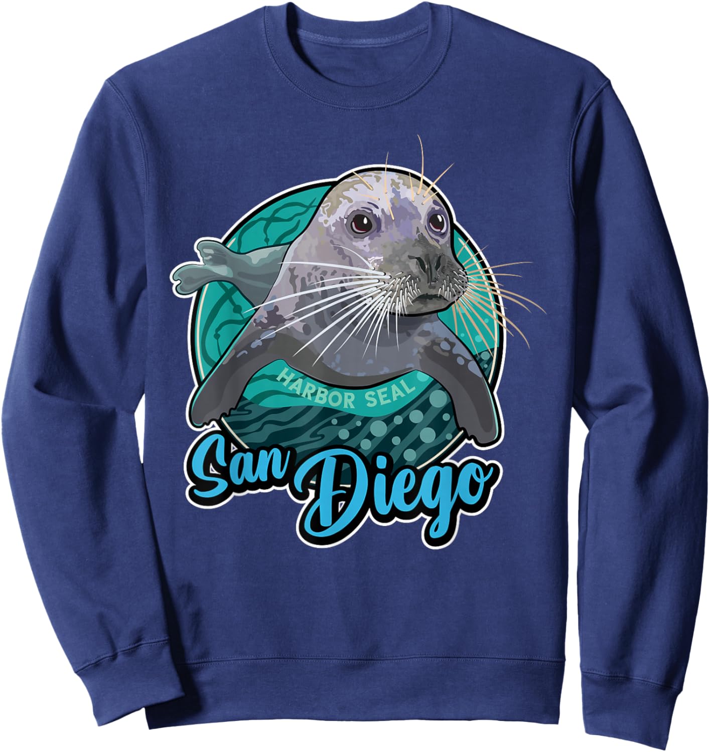 Pacific Harbor Seal at San Diego Sweatshirt - Sweatshirt | Navy