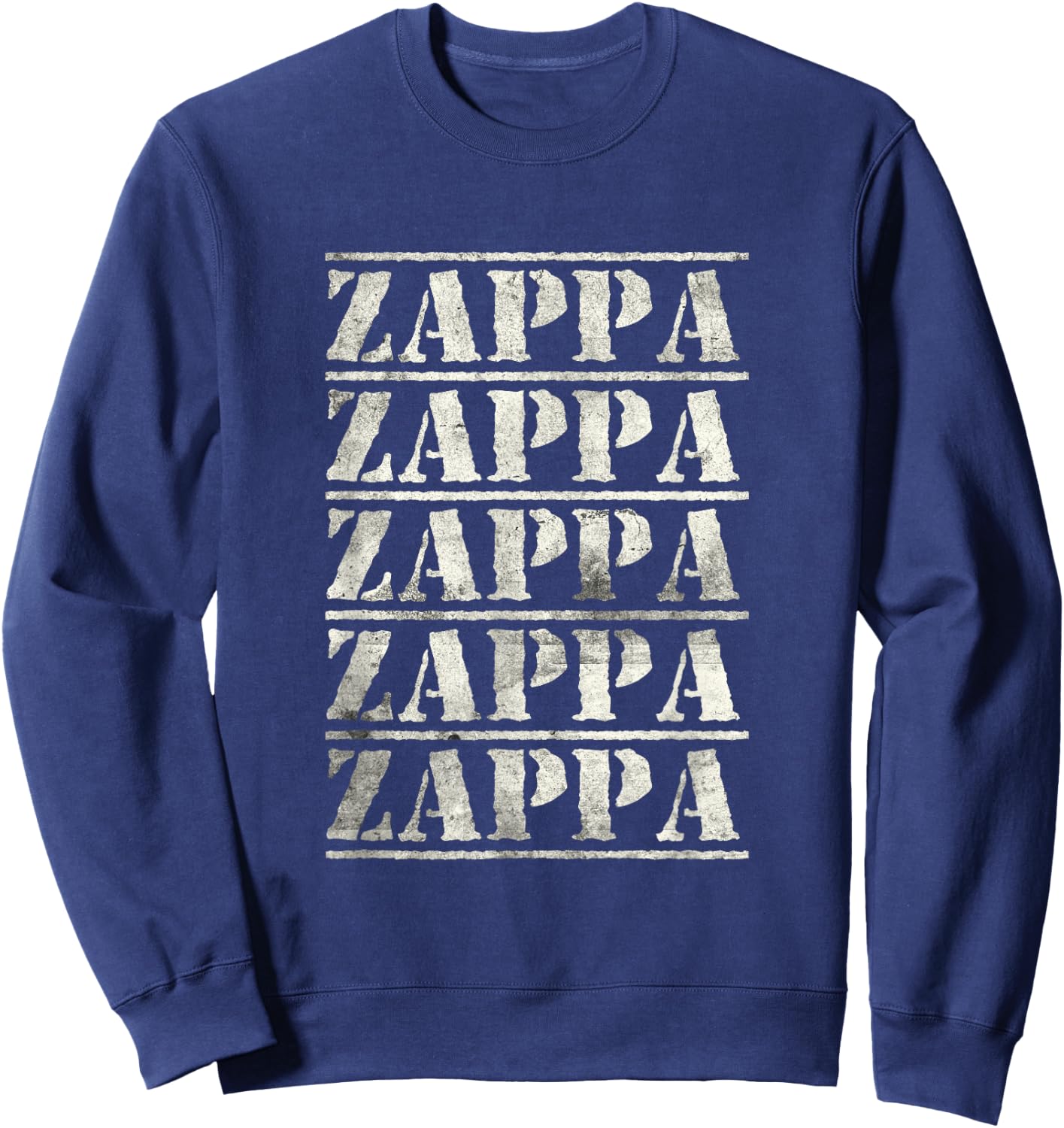 Love Heart Zappa Grunge Retro Vintage Style Black Zappa Sweatshirt - Sweatshirt | Navy