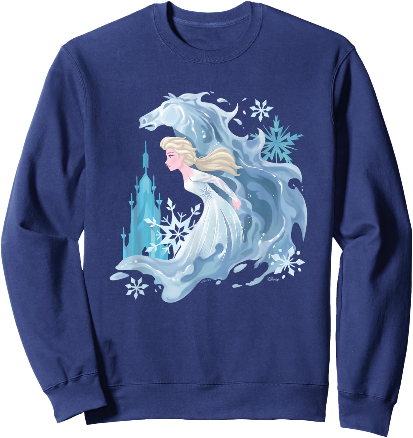 Frozen 2 - Elsa and Water Horse Sweatshirt - Sweatshirt | Navy