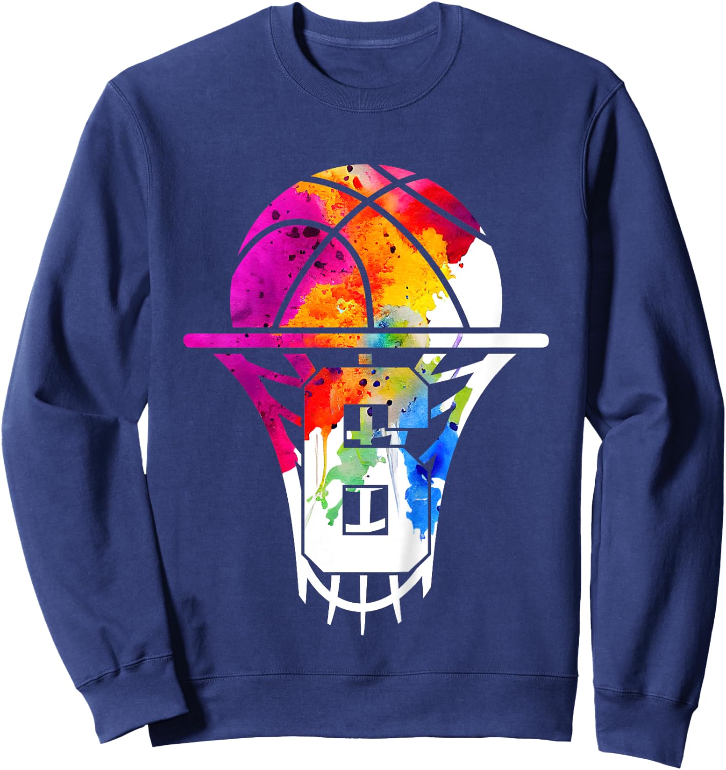 Kids 6 YEARS BASKETBALL 6TH BIRTHDAY Sweatshirt - Sweatshirt | Navy