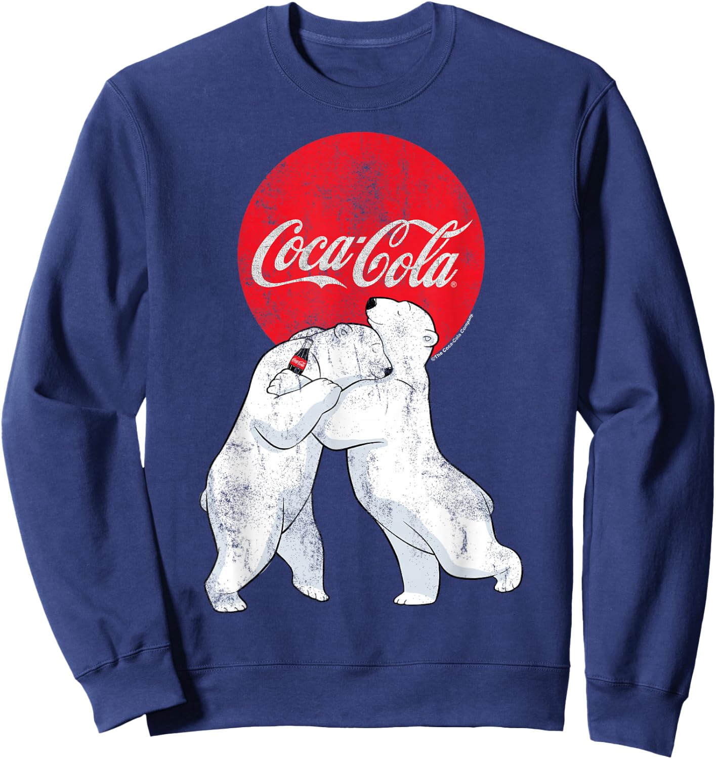 Coca-Cola Christmas Polar Bears Classic Logo Sweatshirt - Sweatshirt | Navy