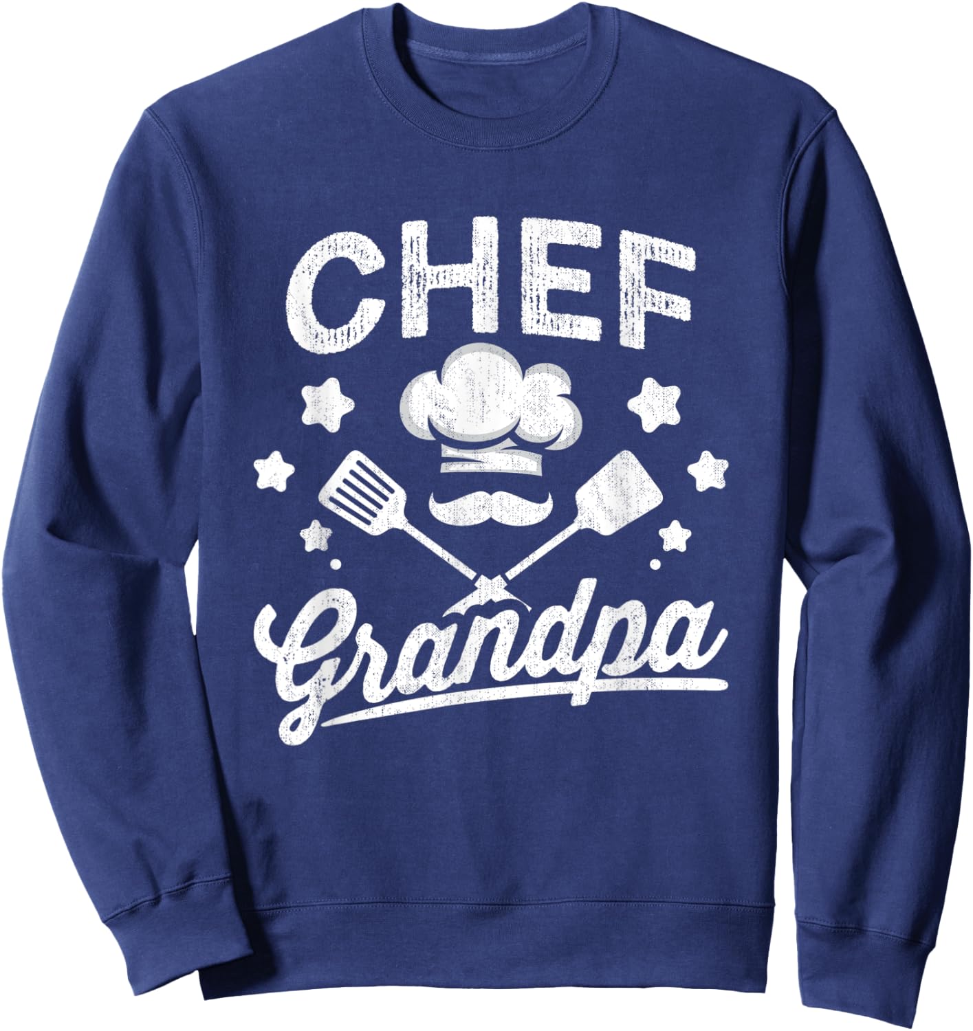 Chef Grandpa Head Chef Cook Cooking Sous Chef Cuisine Sweatshirt - Sweatshirt | Navy