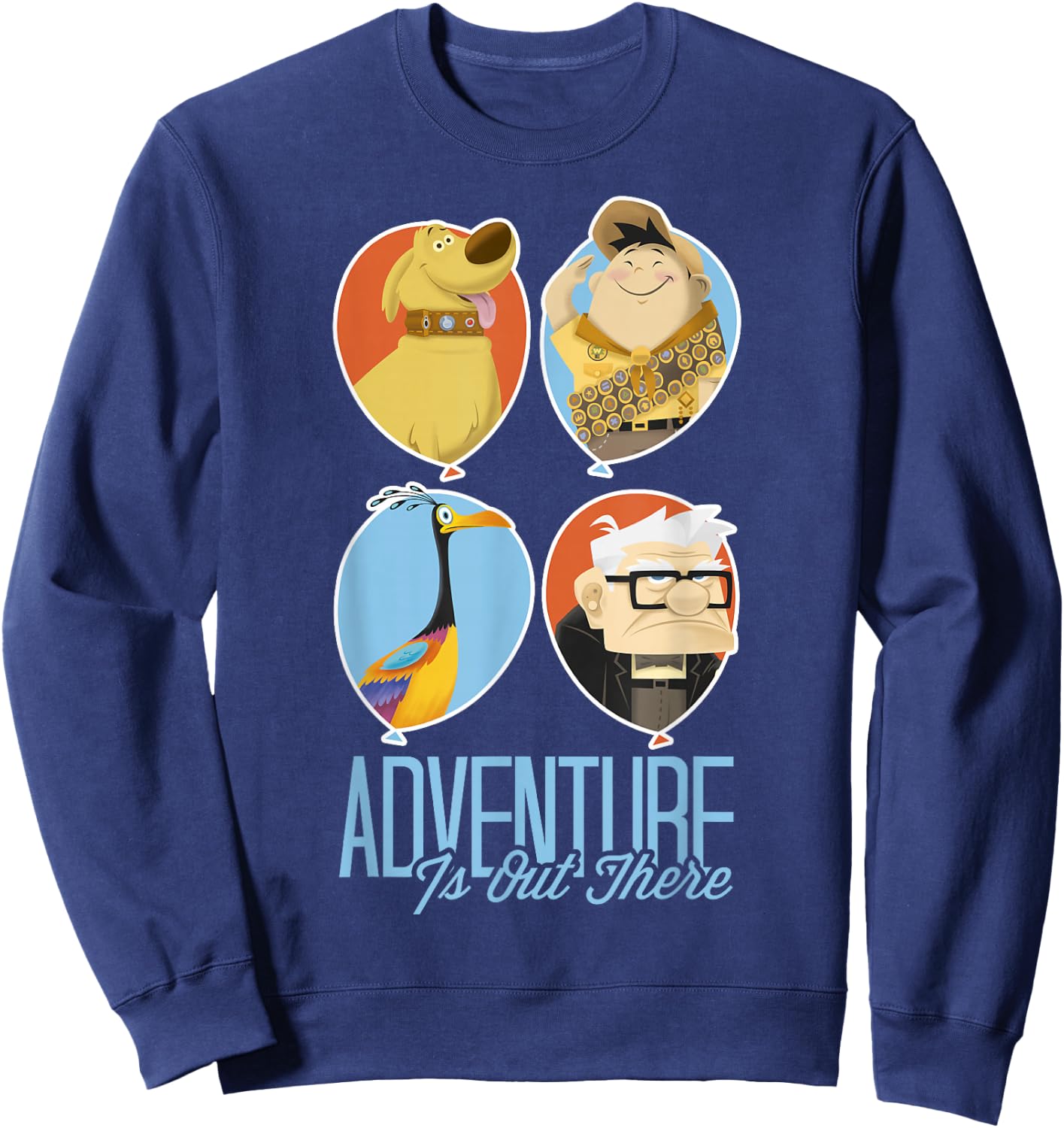 Disney Pixar Up Adventure Is Out There Four Balloons Sweatshirt - Sweatshirt | Navy
