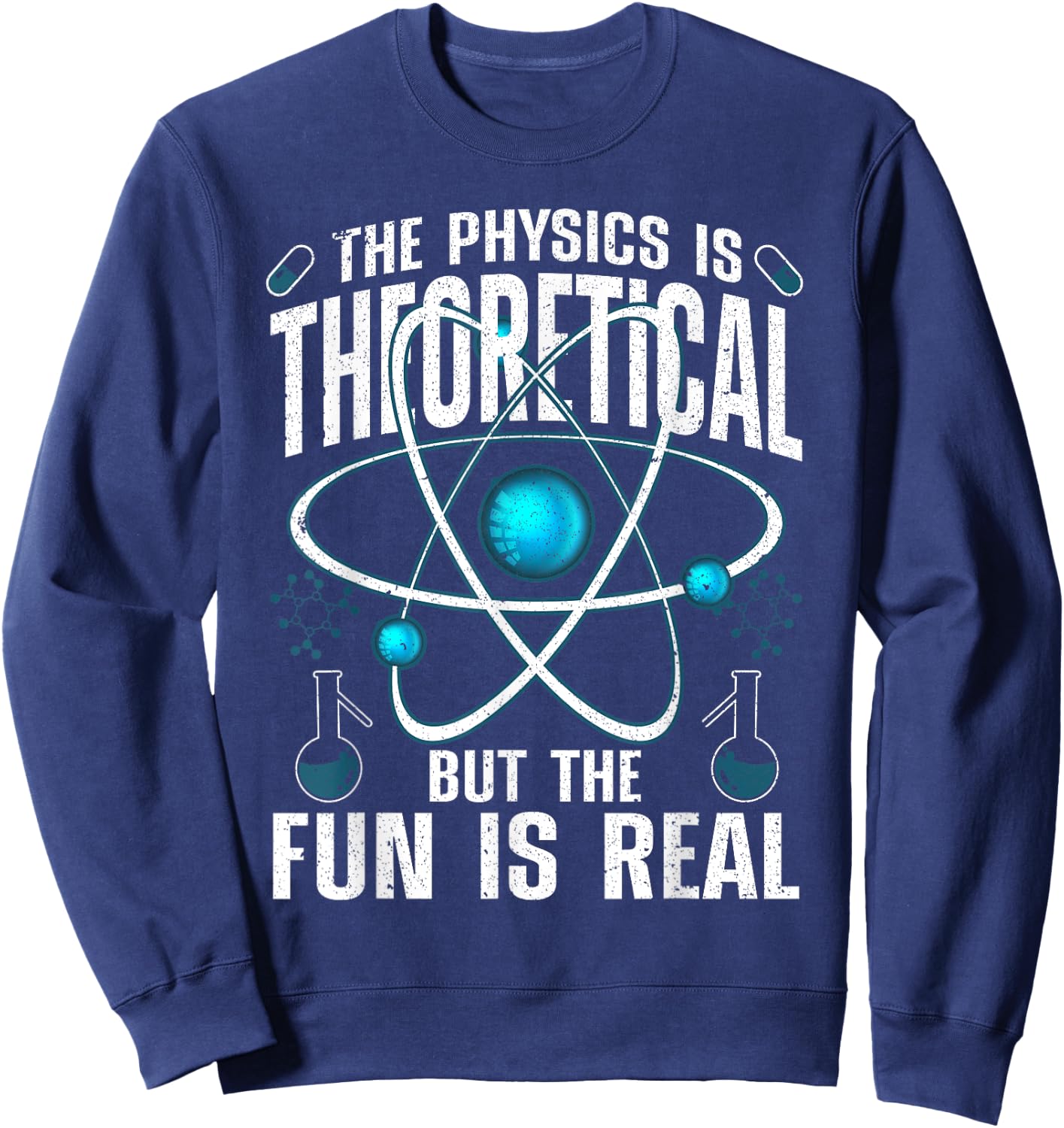 Cool Physics Women Theoretical Physics Science Lover Sweatshirt - Sweatshirt | Navy