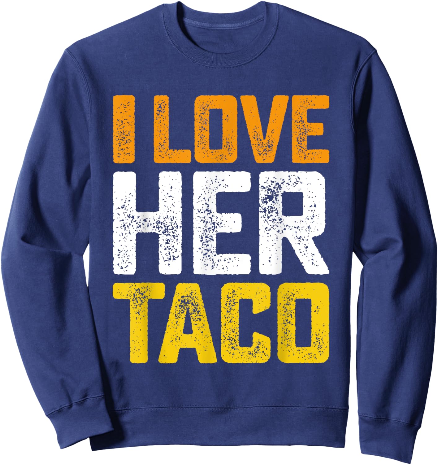 Sausage Taco Matching Couple Costumes Halloween Funny Sweatshirt - Sweatshirt | Navy