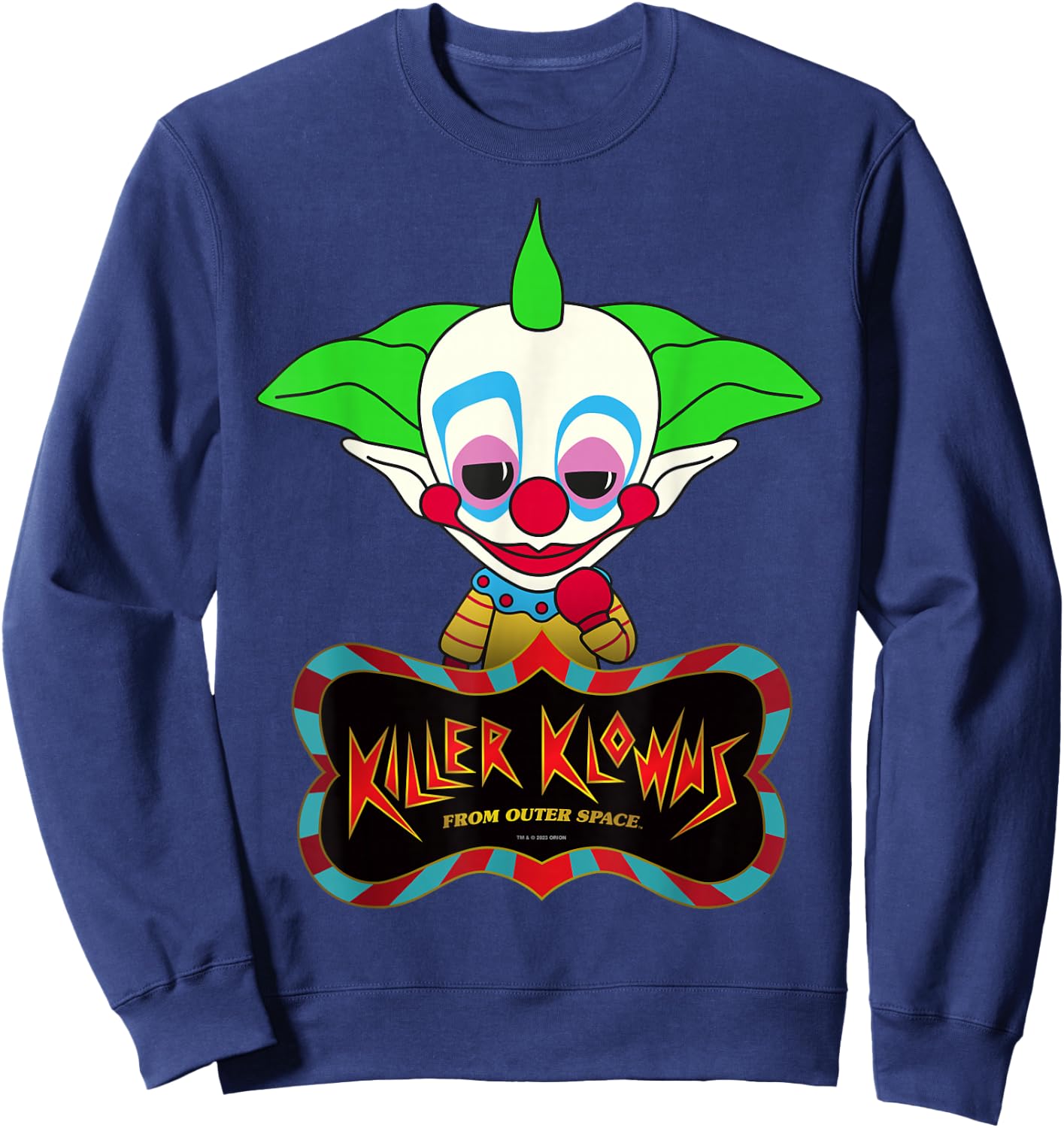 Killer Klowns from Outer Space Chibi Style Shorty Sweatshirt - Sweatshirt | Navy