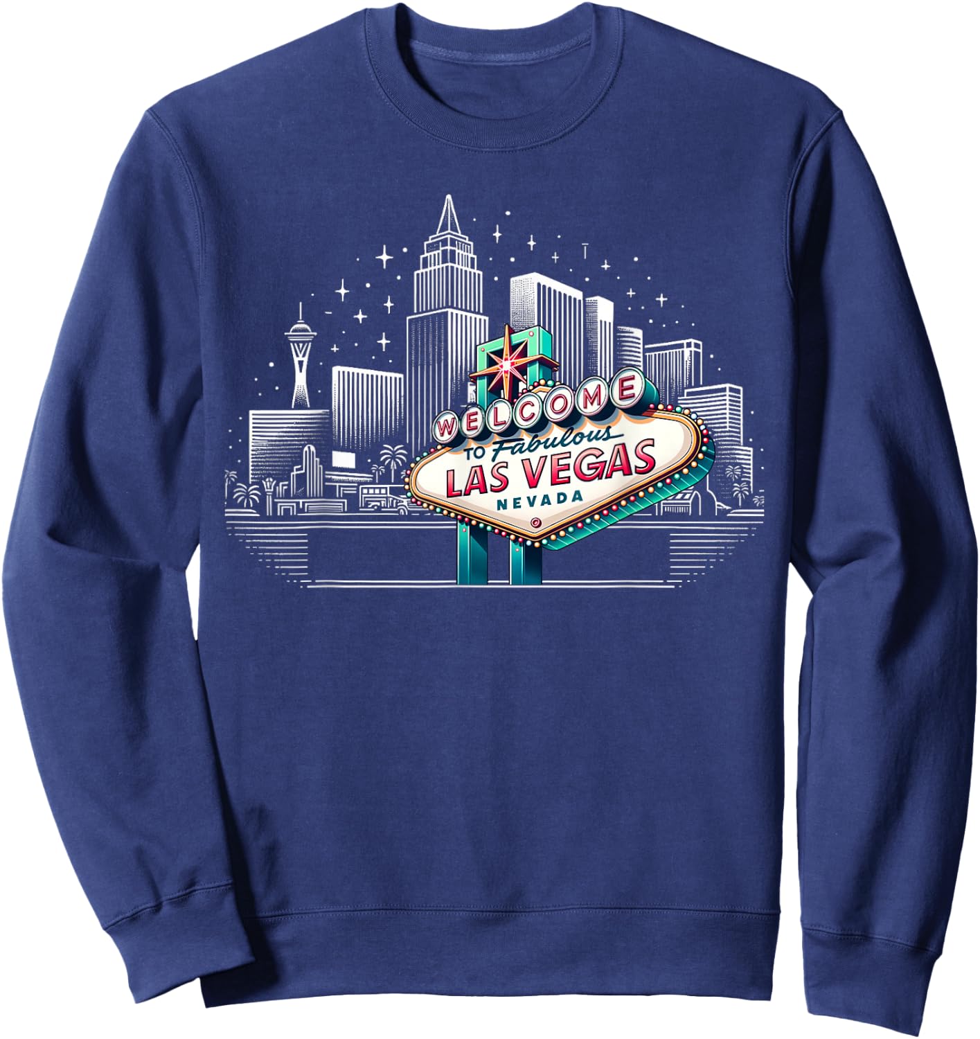 Las Vegas Holiday Souvenirs Kids Boys Las Vegas Sweatshirt - Sweatshirt | Navy
