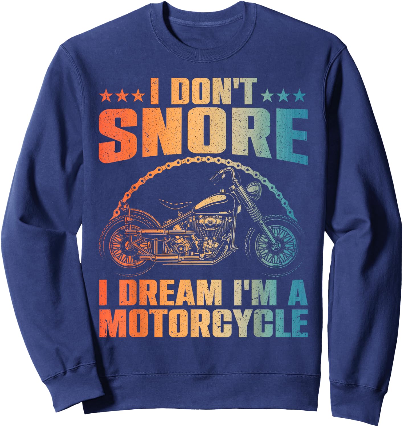Funny Motorcycle Women Dad Biker Rider Bike Lovers Sweatshirt - Sweatshirt | Navy