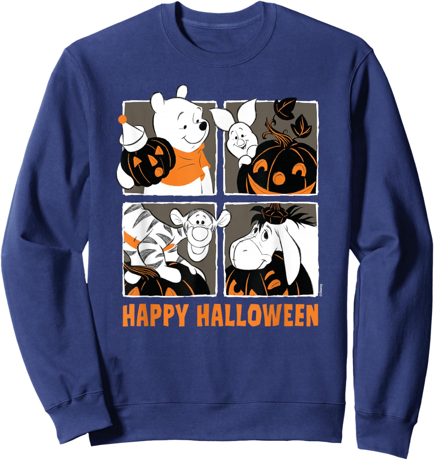 Winnie The Pooh - Happy Halloween Sweatshirt - Sweatshirt | Navy