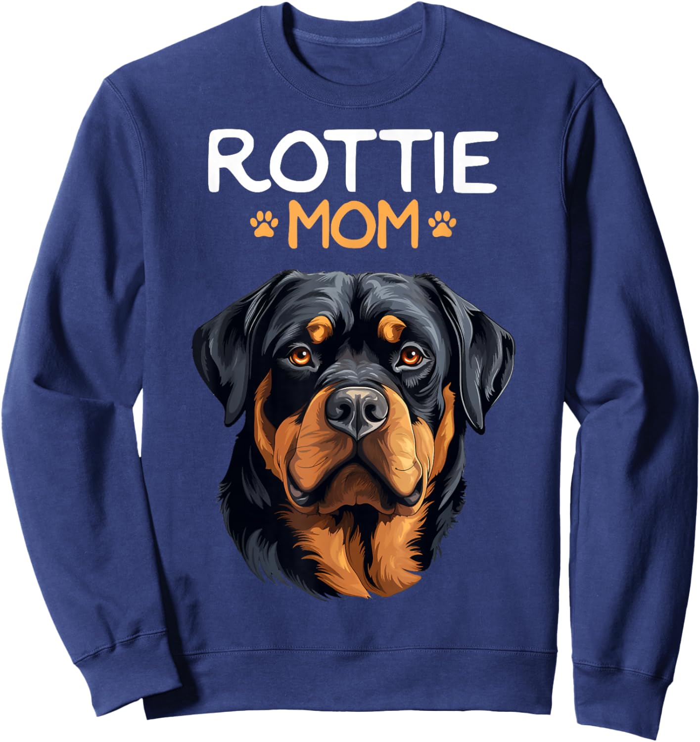 Rottie Mom Rottweiler Dog Mama Sweatshirt - Sweatshirt | Navy
