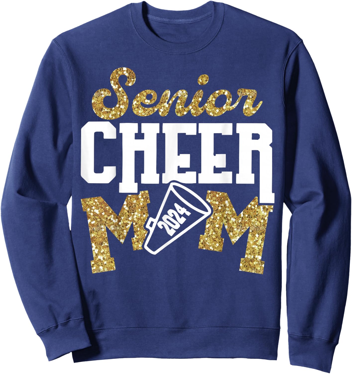 Senior Cheer Mom 2024 Class Of 2024 Sweatshirt - Sweatshirt | Navy