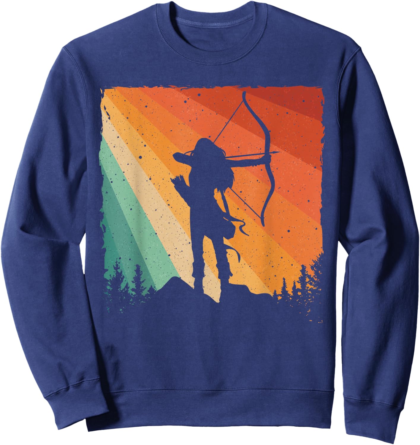 Cute Archery Design Women Kids Archer Archery Lovers Sweatshirt - Sweatshirt | Navy