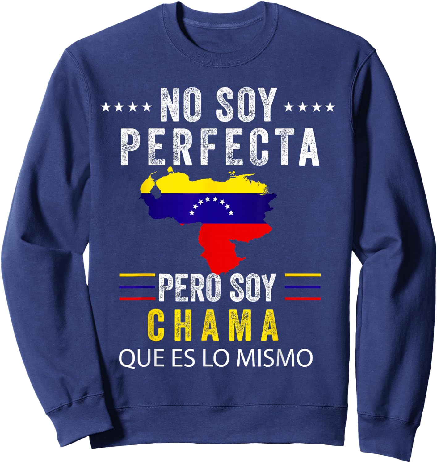 Venezuela Flag Pride Bandera Venezolana Camiseta Mujer Sweatshirt - Sweatshirt | Navy