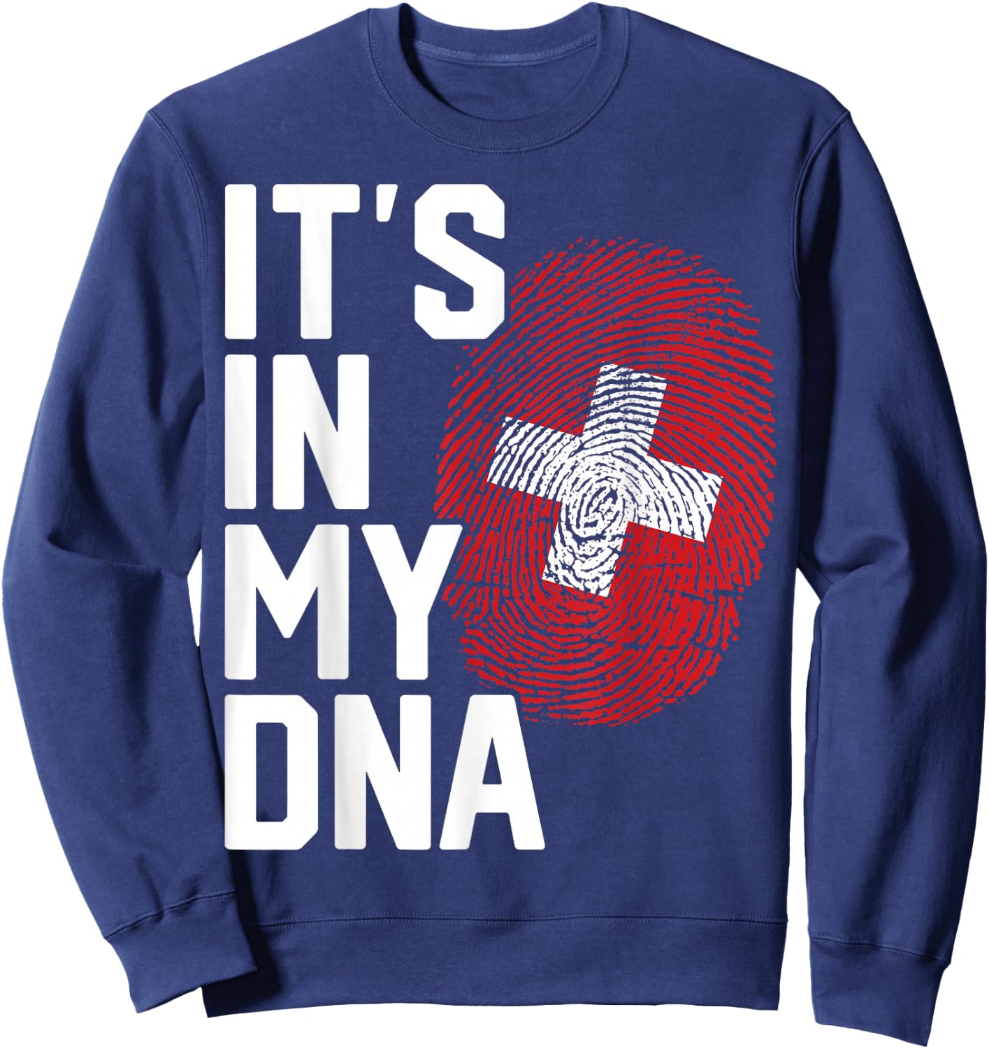 Switzerland Swiss Flag Heritage Sweatshirt - Sweatshirt | Navy
