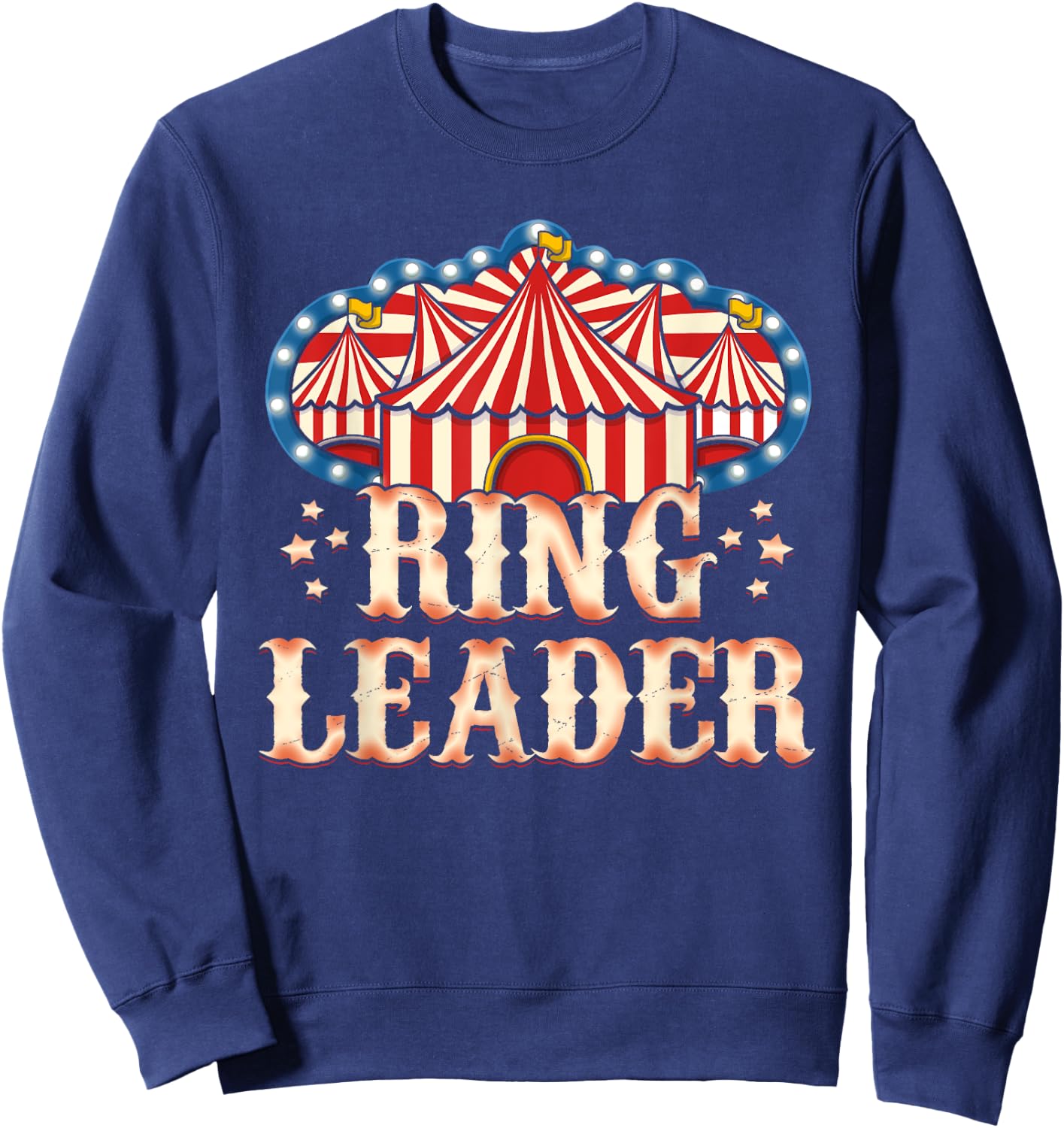 Circus Party Gift Clown Lion Fire Ring Acrobat Funny Sweatshirt - Sweatshirt | Navy