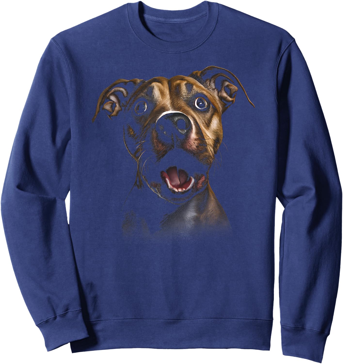 Art Colorful American Staffordshire Terrier Sweatshirt - Sweatshirt | Navy