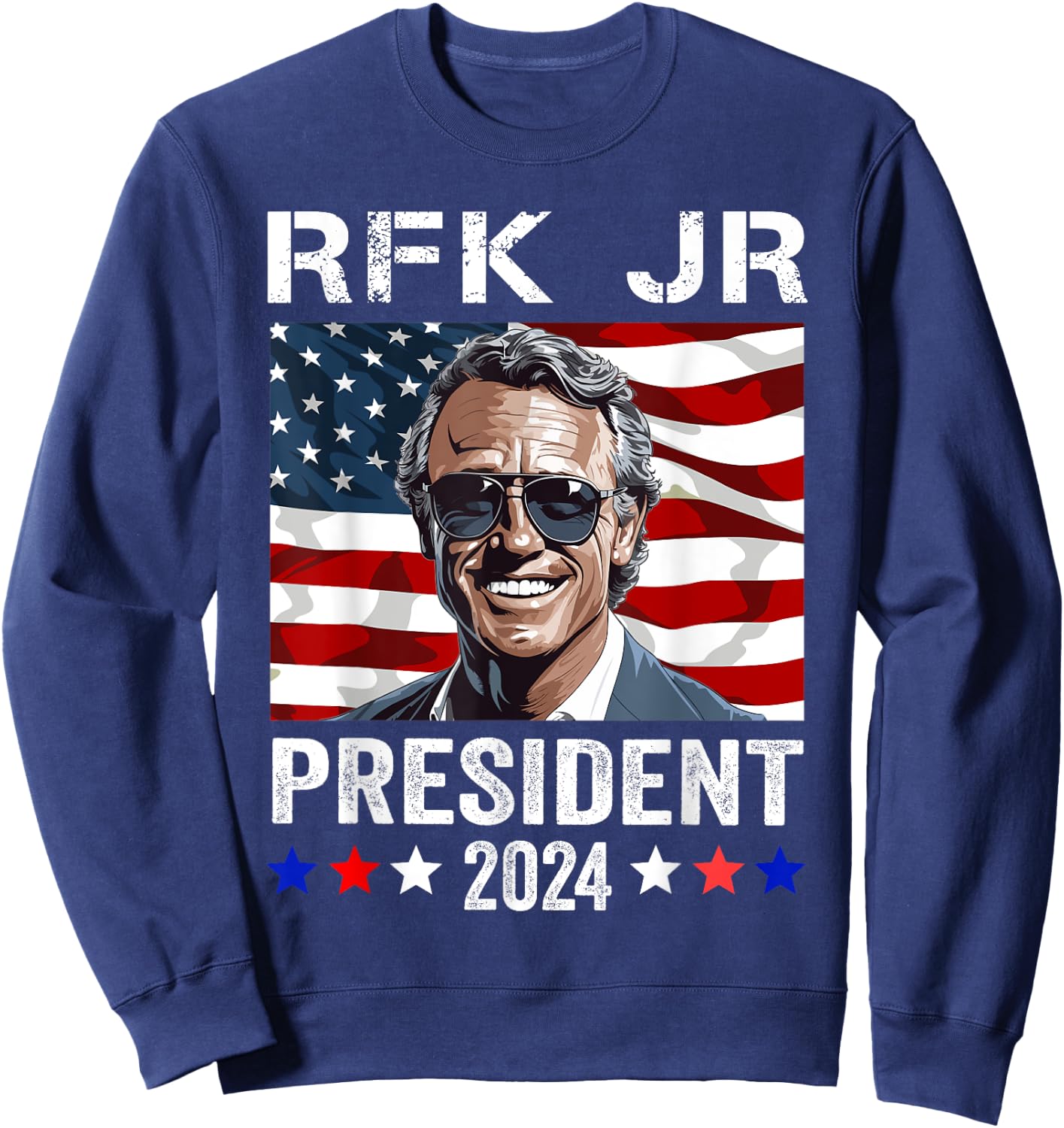 RFK JR For President 2024 Robert Kennedy Jr 24 Sweatshirt - Sweatshirt | Navy
