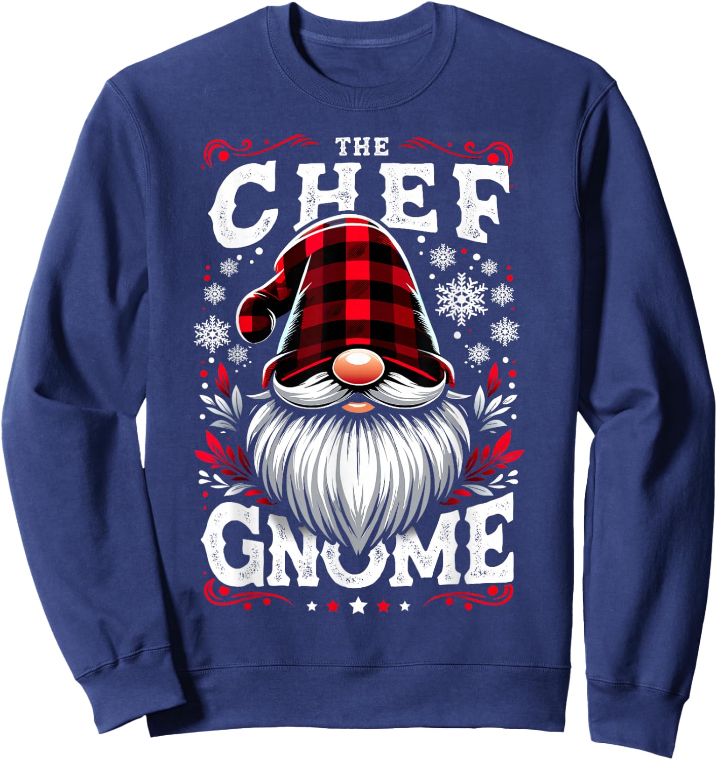 The Chef Gnome Matching Family Christmas Pajama Sweatshirt - Sweatshirt | Navy