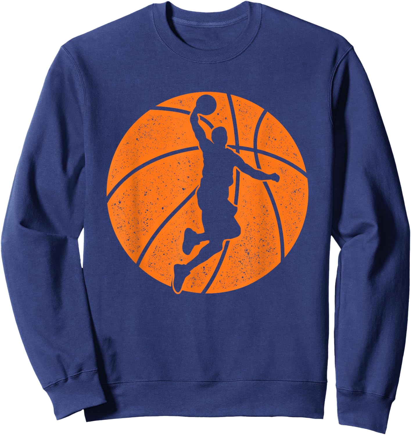 Basketball Dunk - Ball Shooting Sports Game Trainer Sweatshirt - Sweatshirt | Navy