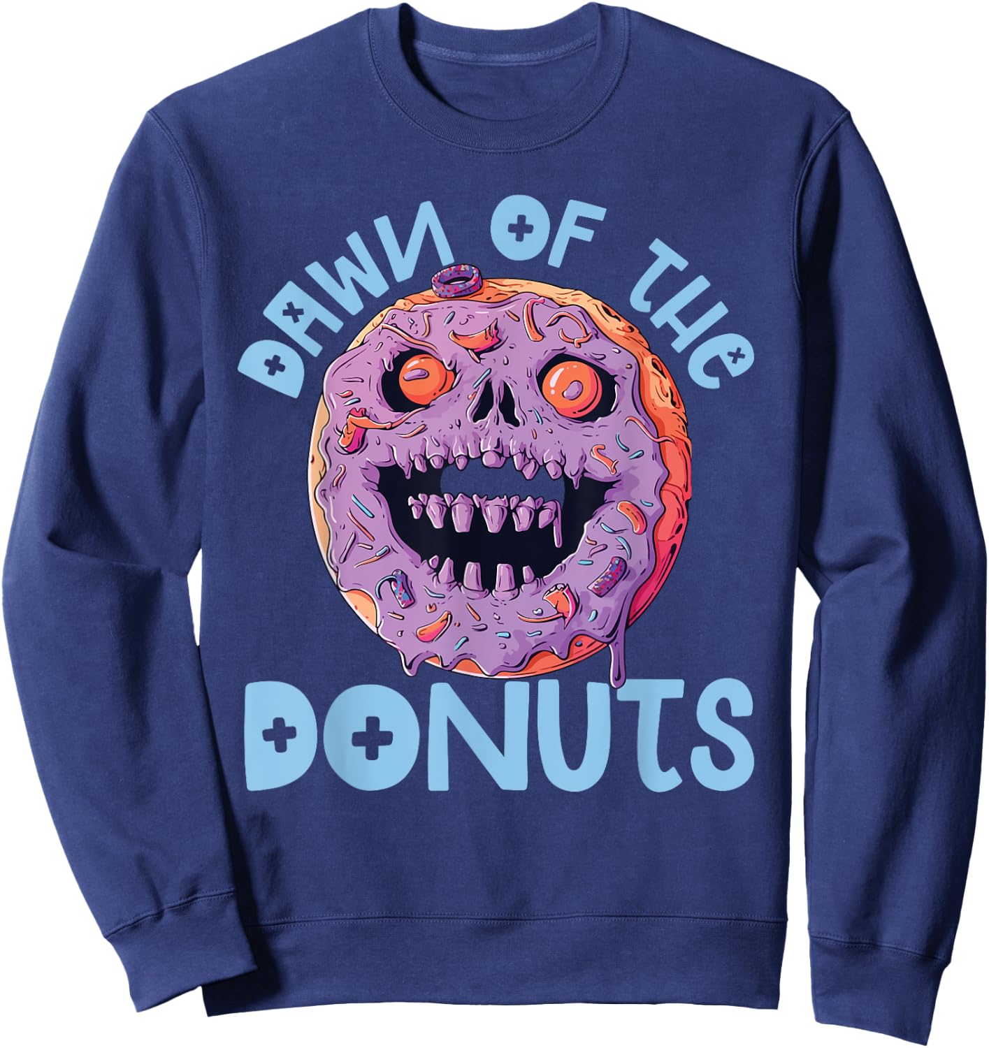 Donut Halloween Costume Doughnut Lover Spooky Trick Or Treat Sweatshirt - Sweatshirt | Navy