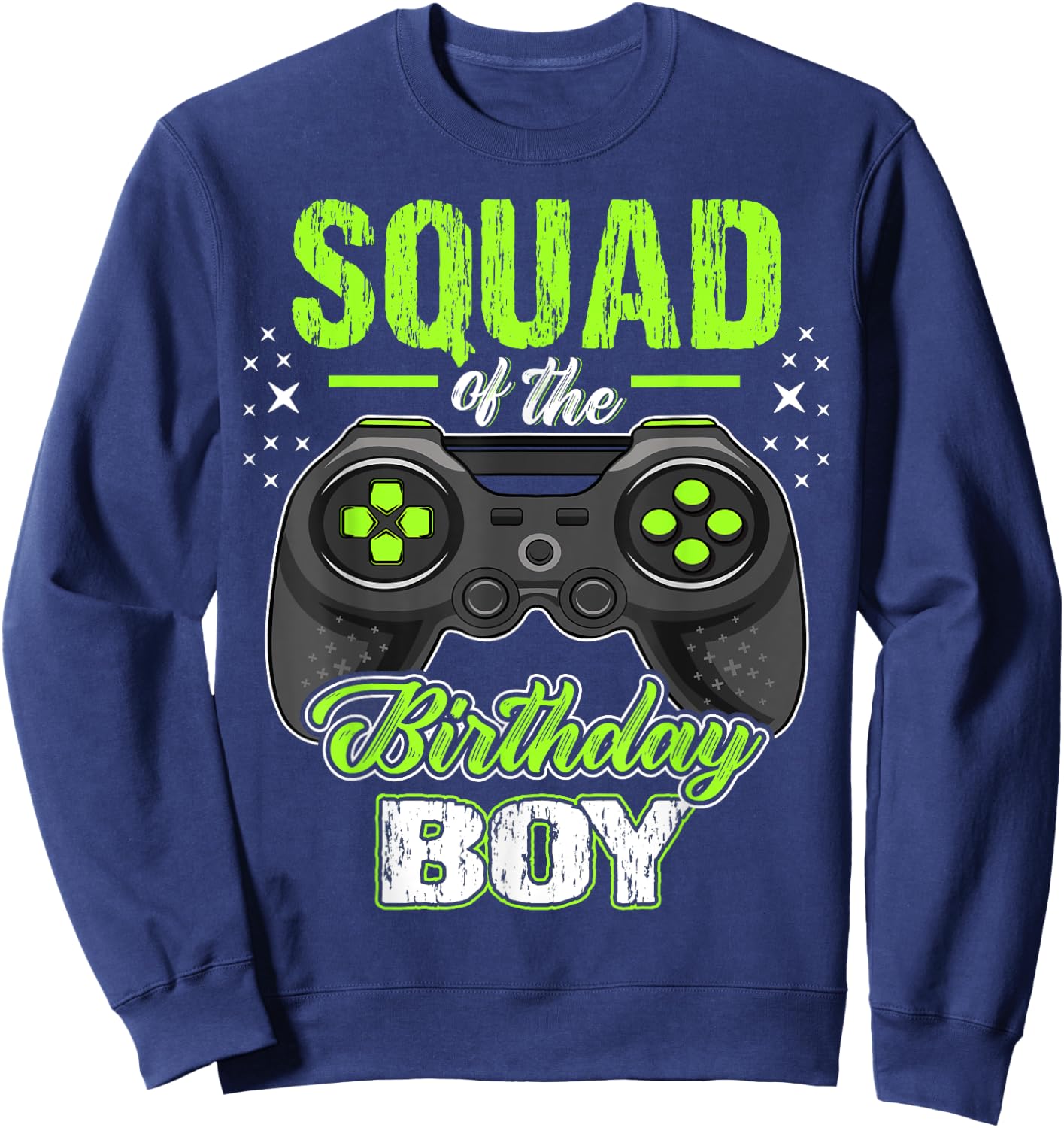 Squad of the Birthday Boy Matching Video Gamer Birthday Sweatshirt - Sweatshirt | Navy