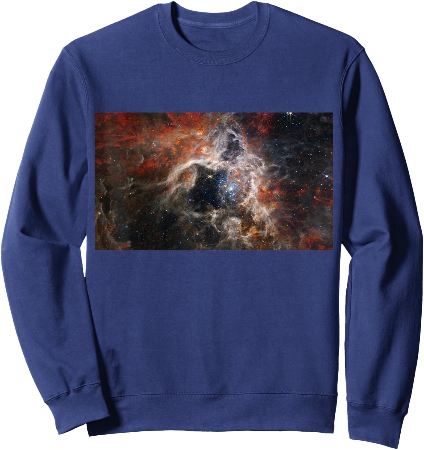 Webb Space Telescope New Image Tarantula Nebula Stars JWST Sweatshirt - Sweatshirt | Navy