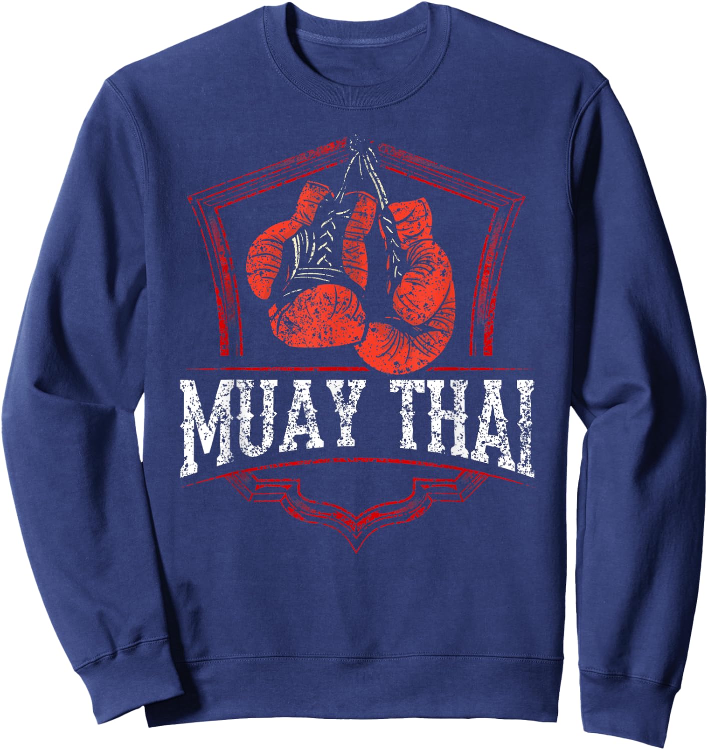 Muay Thai Martial Arts Fighter Boxing Hobby Sweatshirt - Sweatshirt | Navy