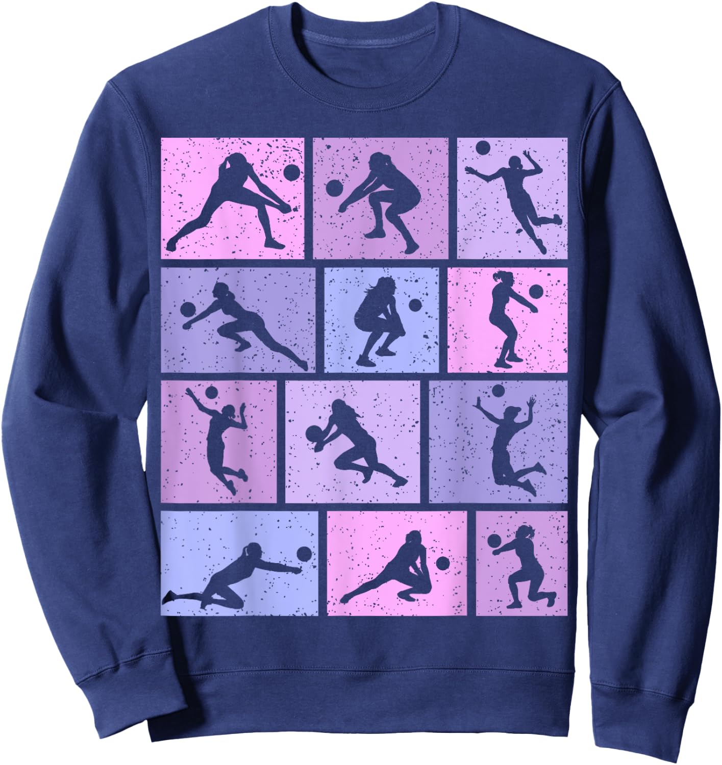 Volleyball Girl Kids Women Sweatshirt - Sweatshirt | Navy