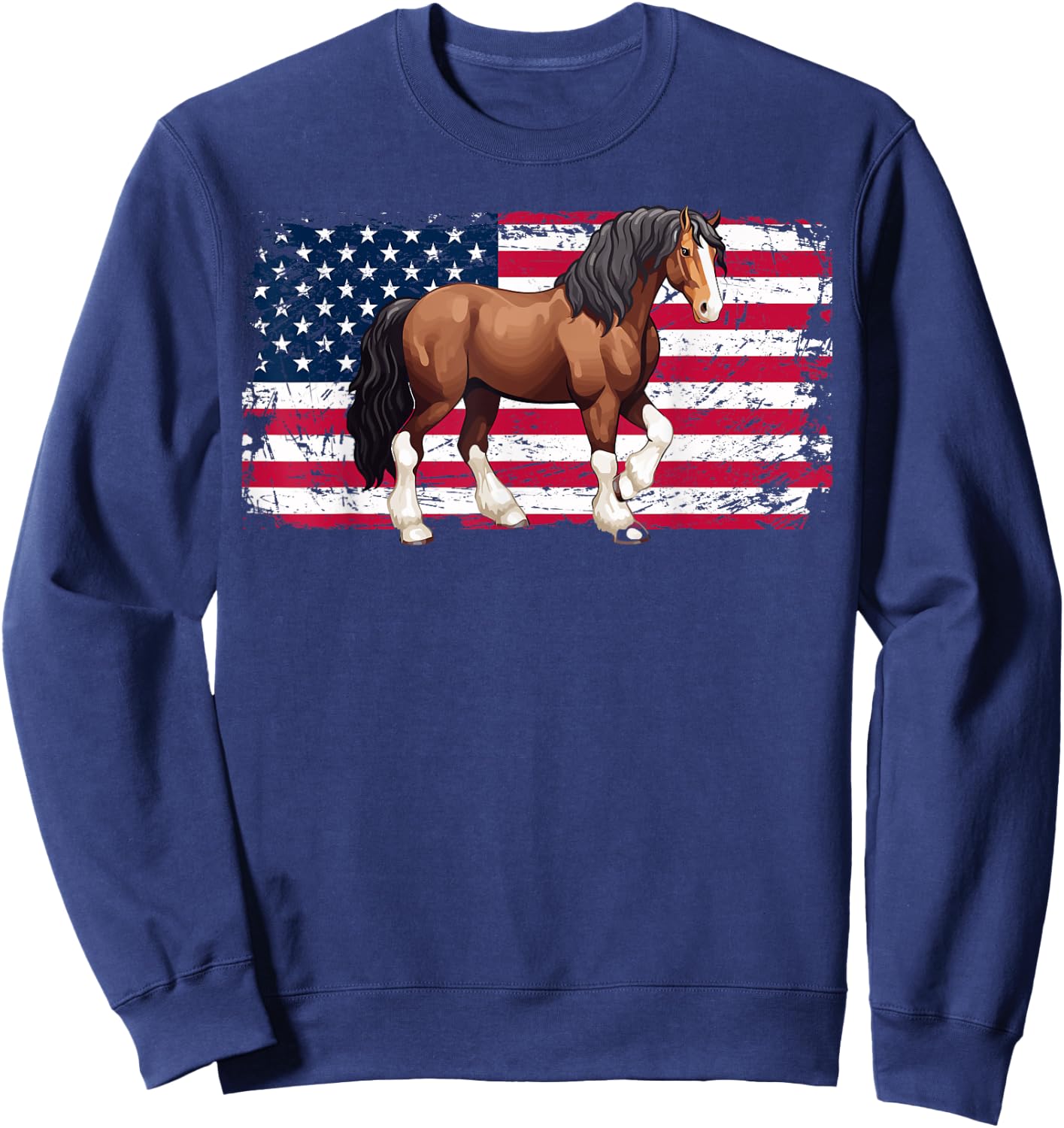 Clydesdale Horse Owner Horse Lover Horseback Riding Sweatshirt - Sweatshirt | Navy